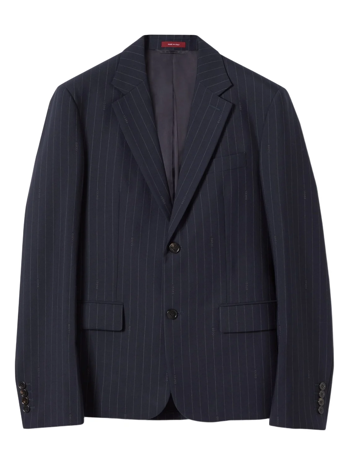 Gucci Single-breast Pinstripe Wool Jacket