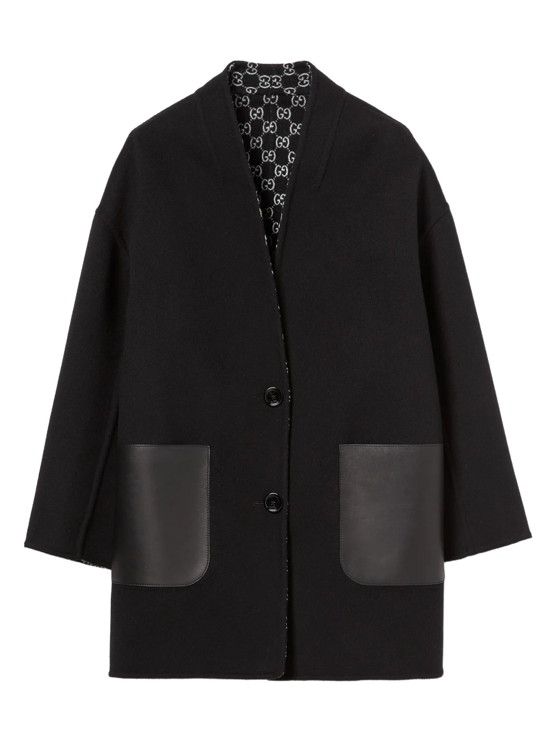 Gucci Reversible Silk Wool Coat