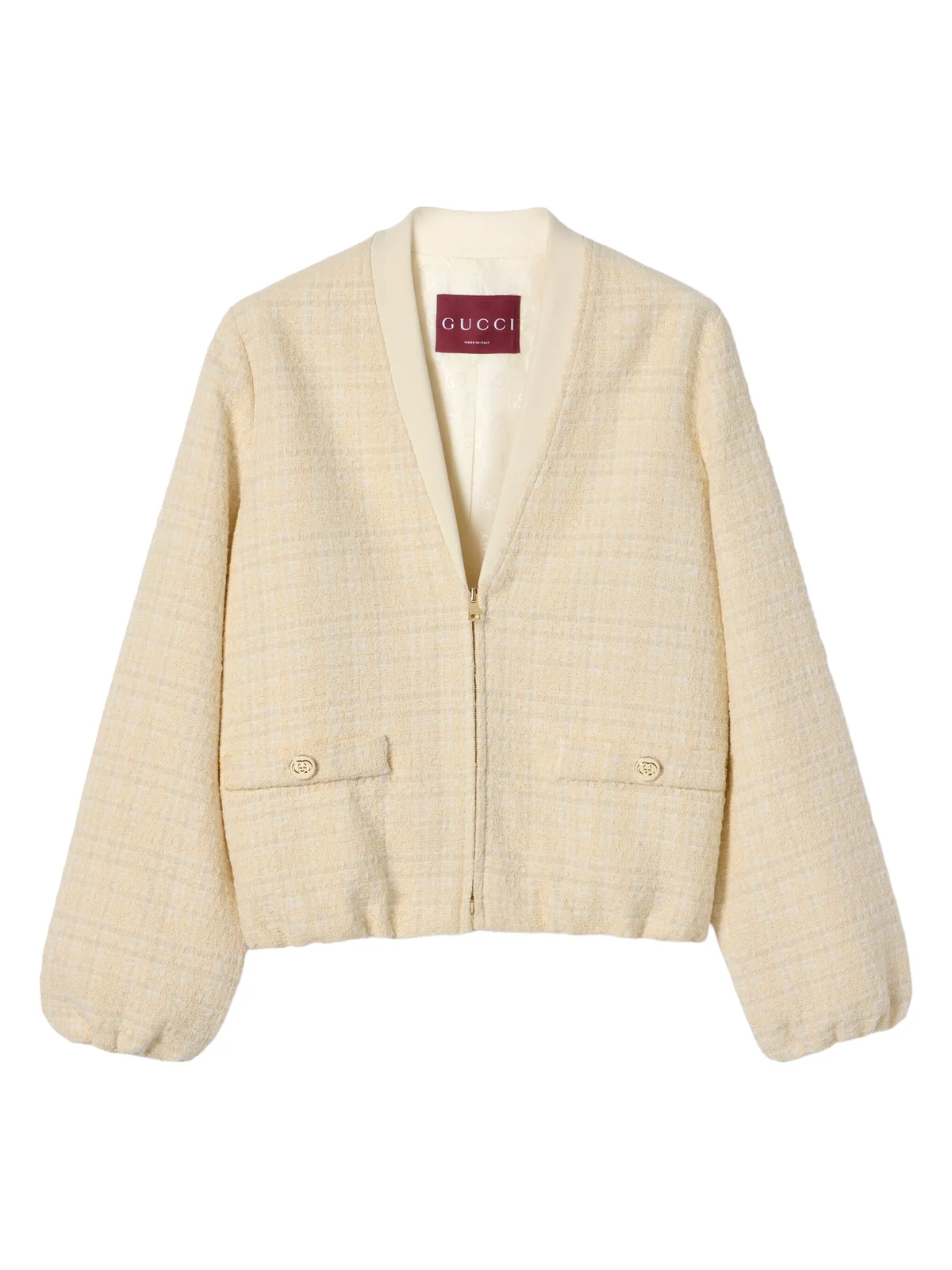 Gucci Check Cotton Tweed Jacket