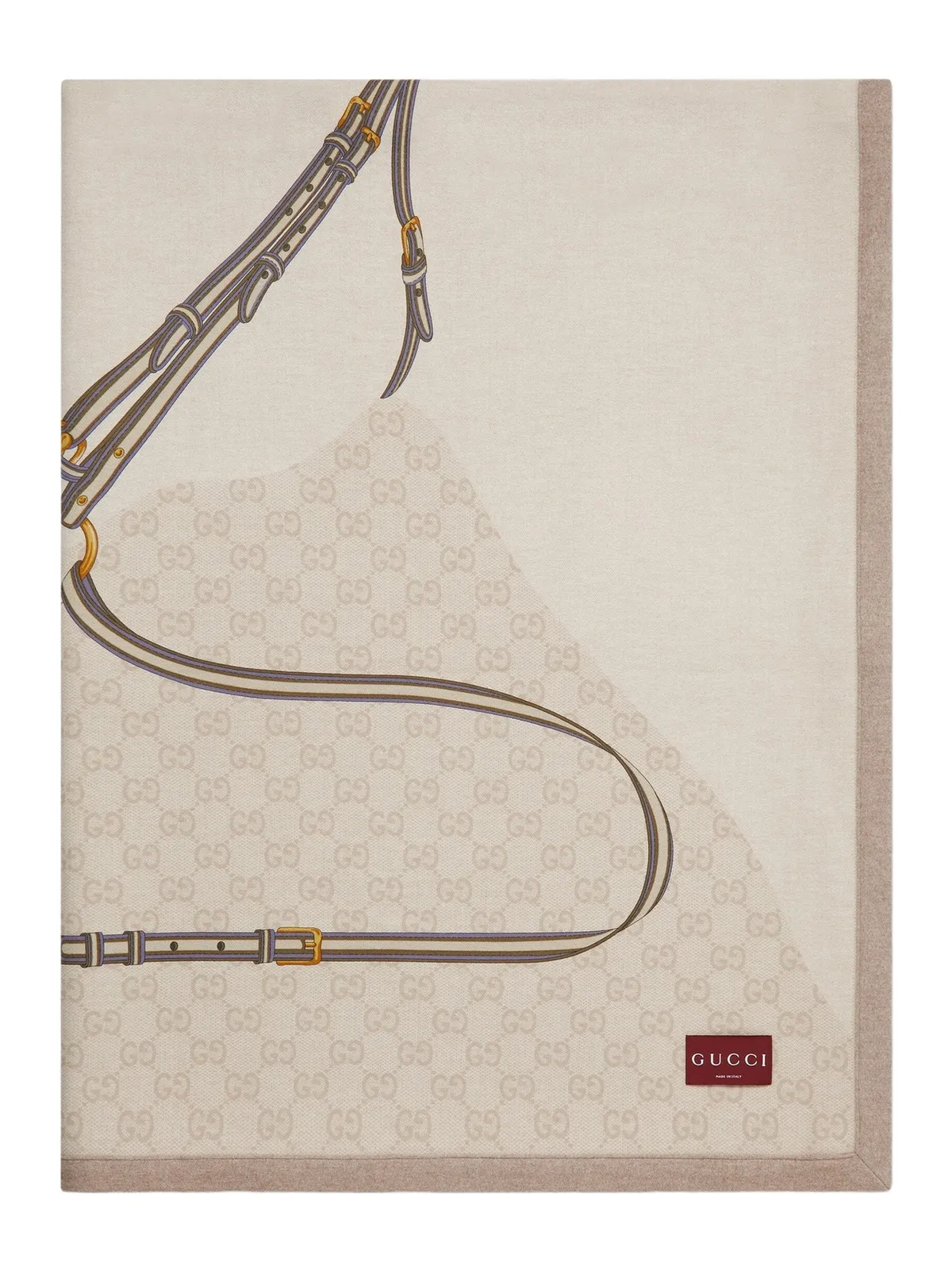 Gucci Wool Blanket With Print