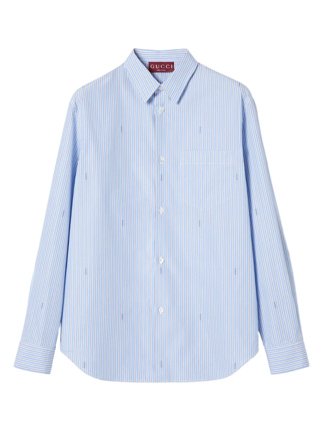 Gucci Striped Cotton Poplin Shirt