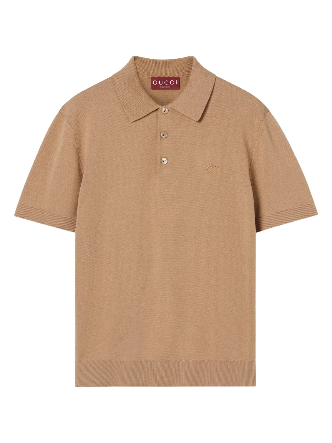 Gucci Silk Cotton Polo Shirt With Embroidery