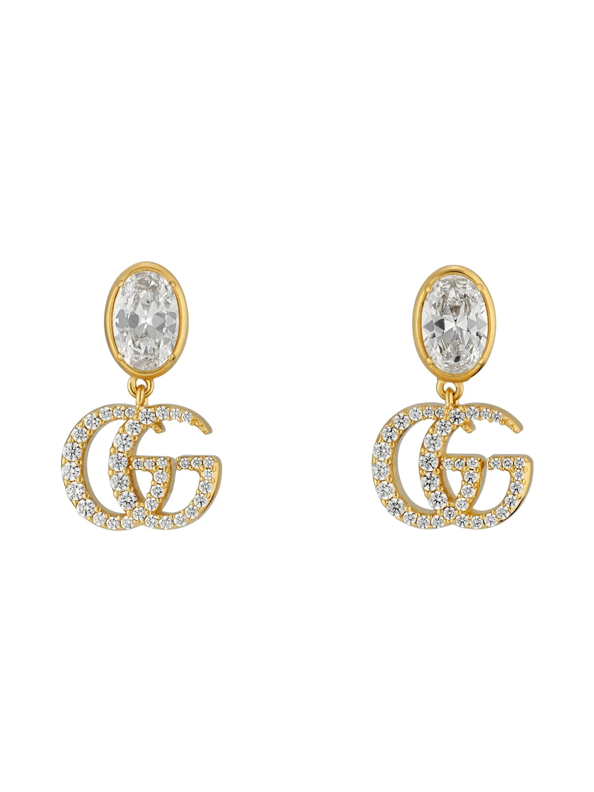 Gucci GG Marmont Crystal Earrings