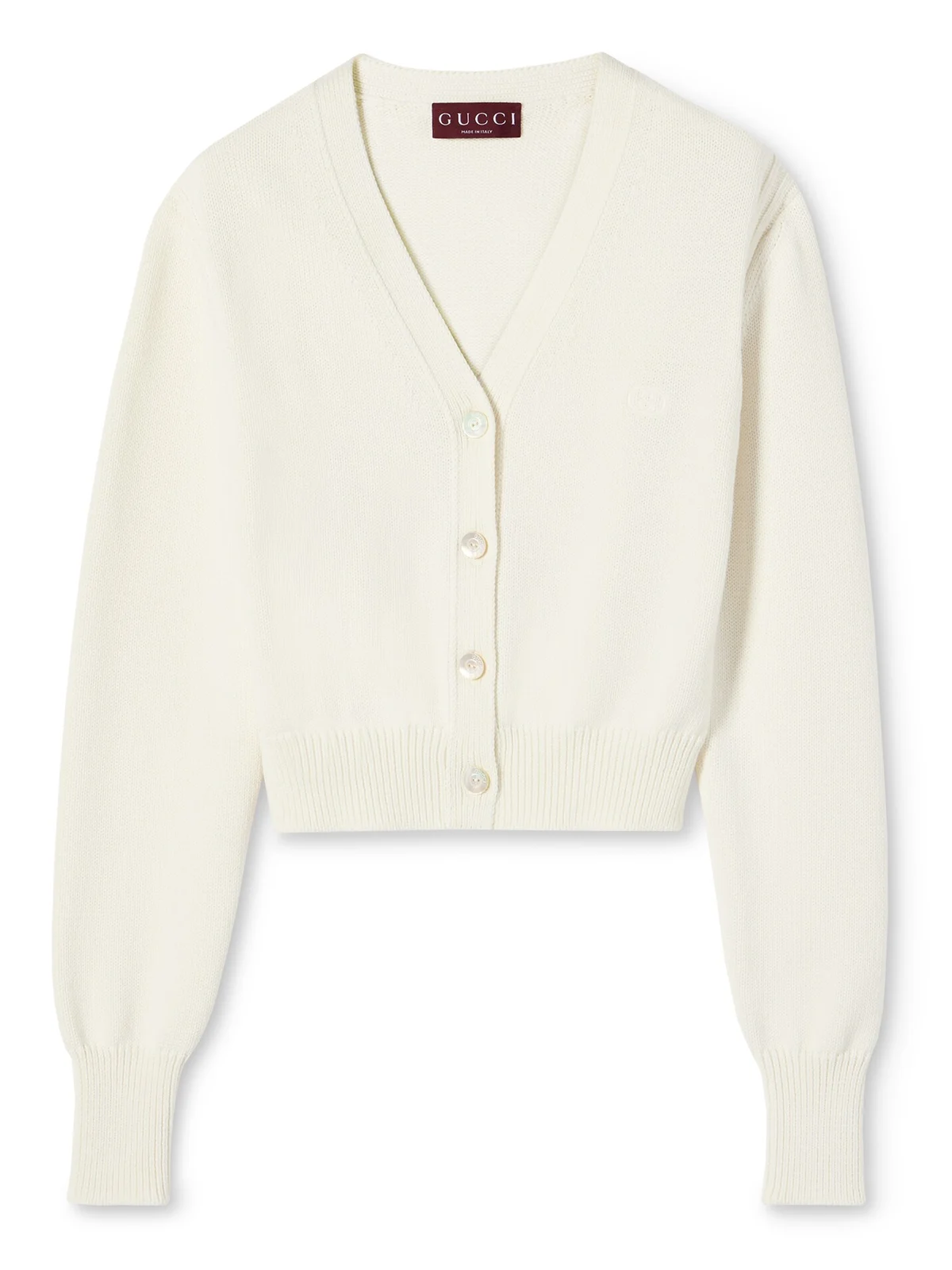 Gucci Cotton Cardigan With Embroidery