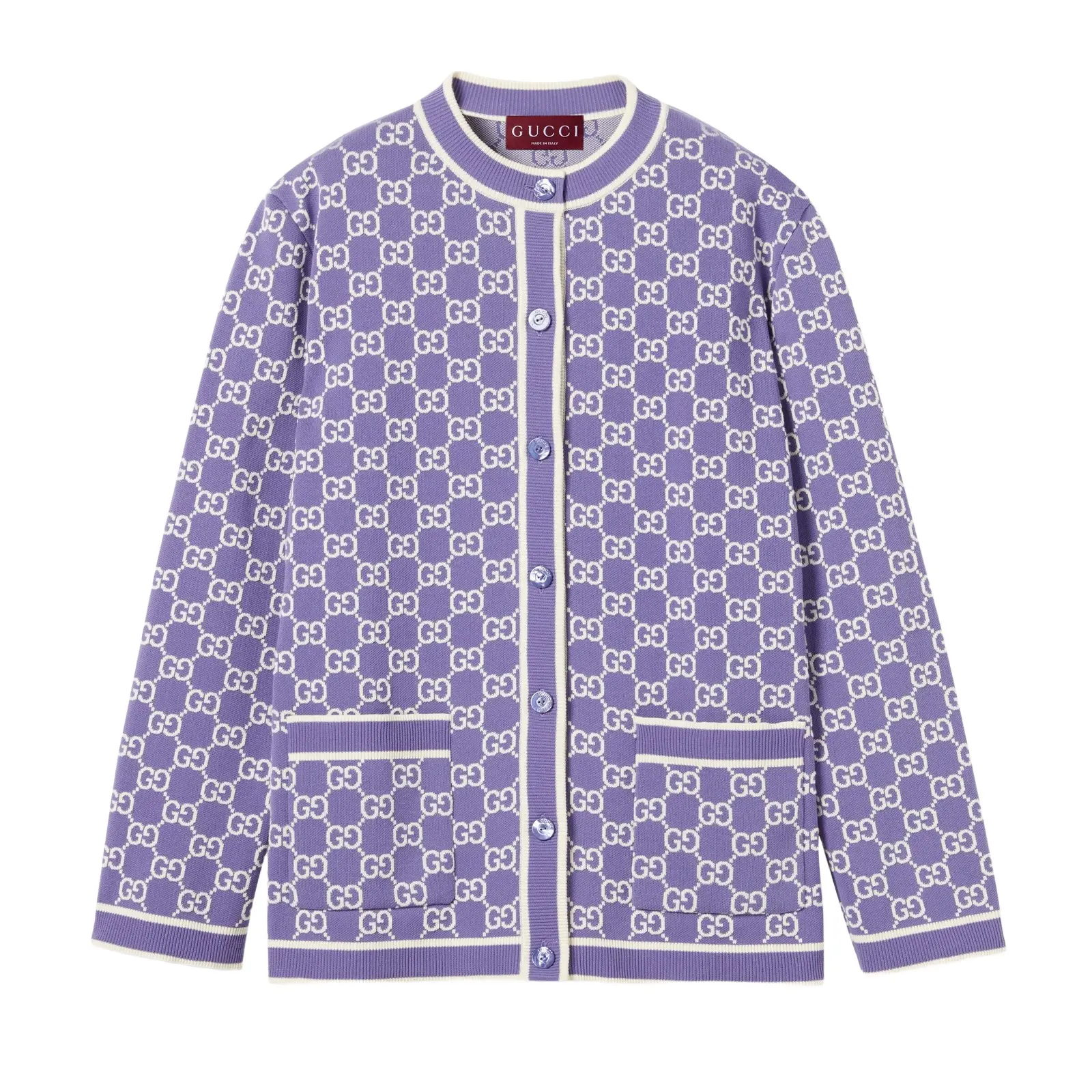 Gucci GG Fine Cotton Jacquard Cardigan