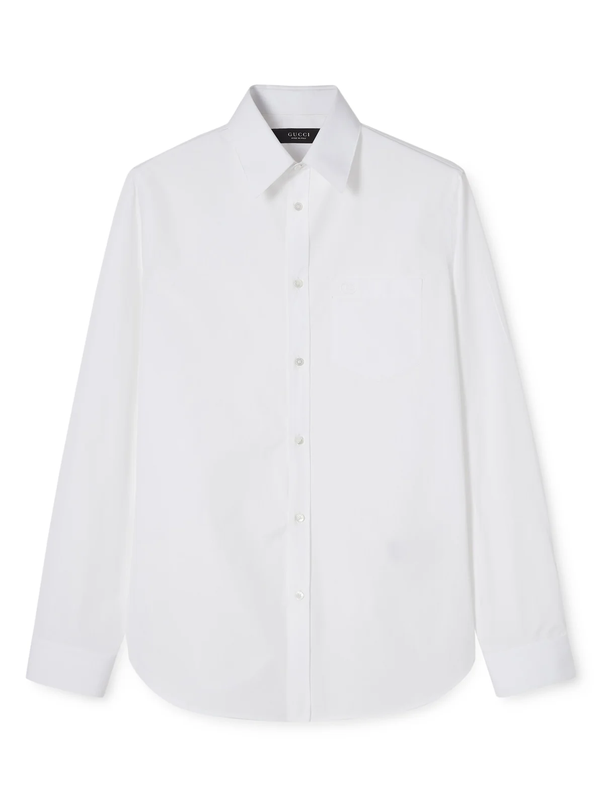 Gucci Cotton Poplin Shirt With Embroidery