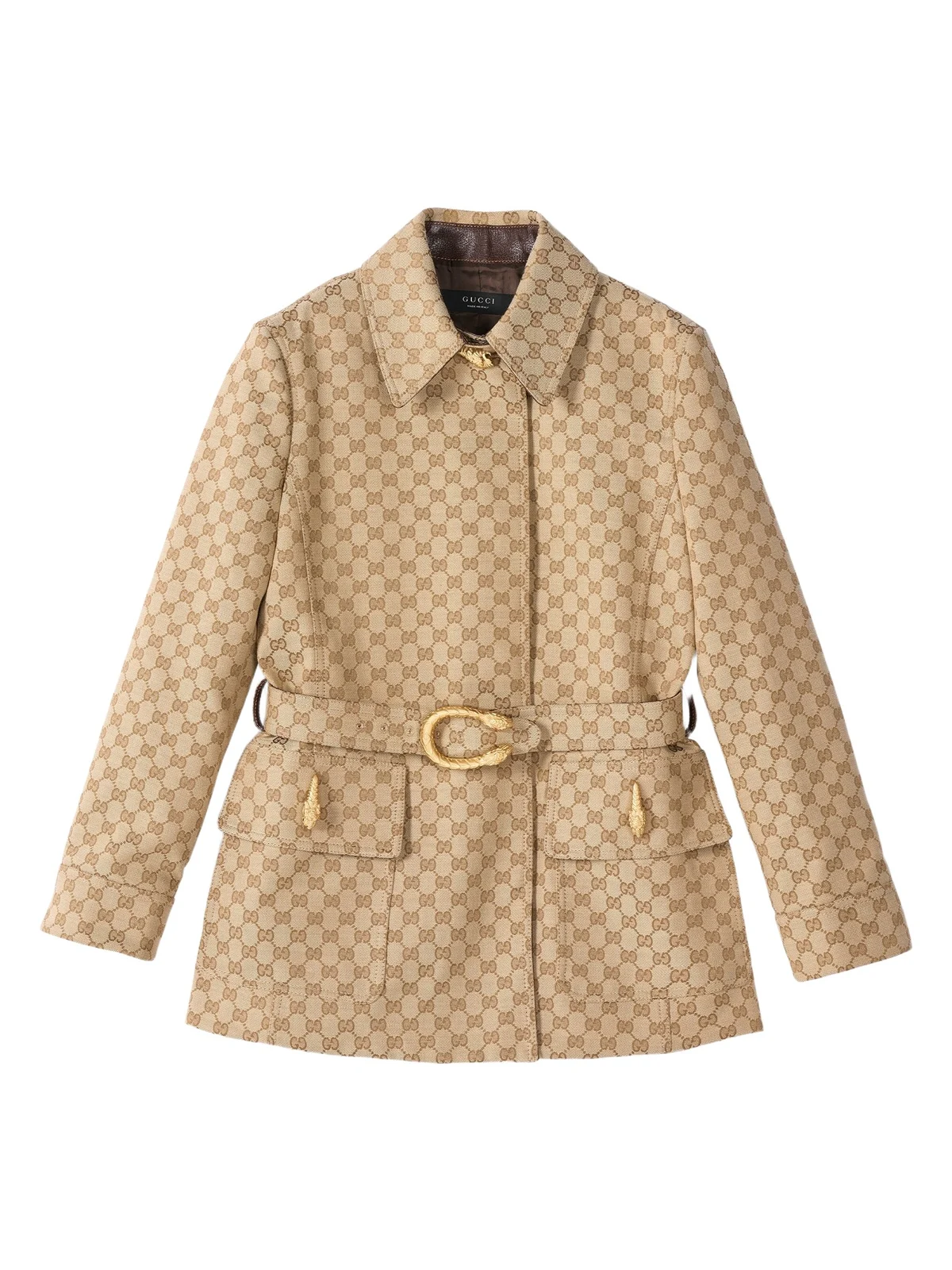 Gucci GG Cotton Canvas Fabric Coat