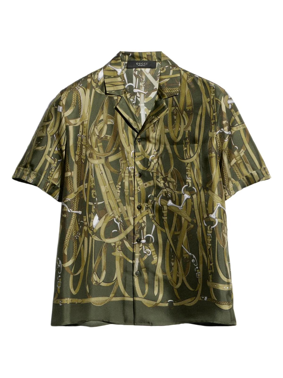 Printed Silk Bowling Shirt Printed Silk Bowling Shirt