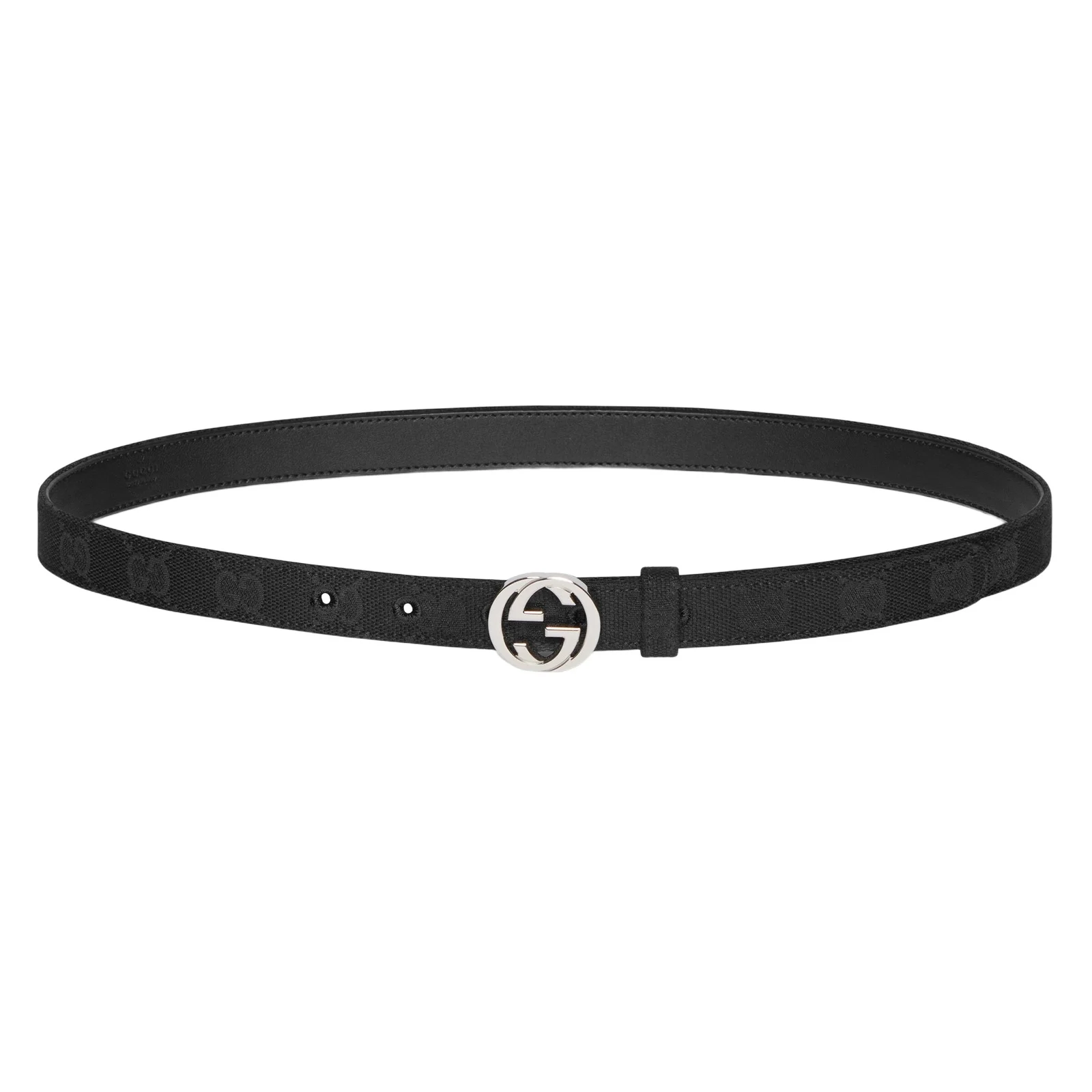 Gucci Thin Belt With Interlocking G Buckle