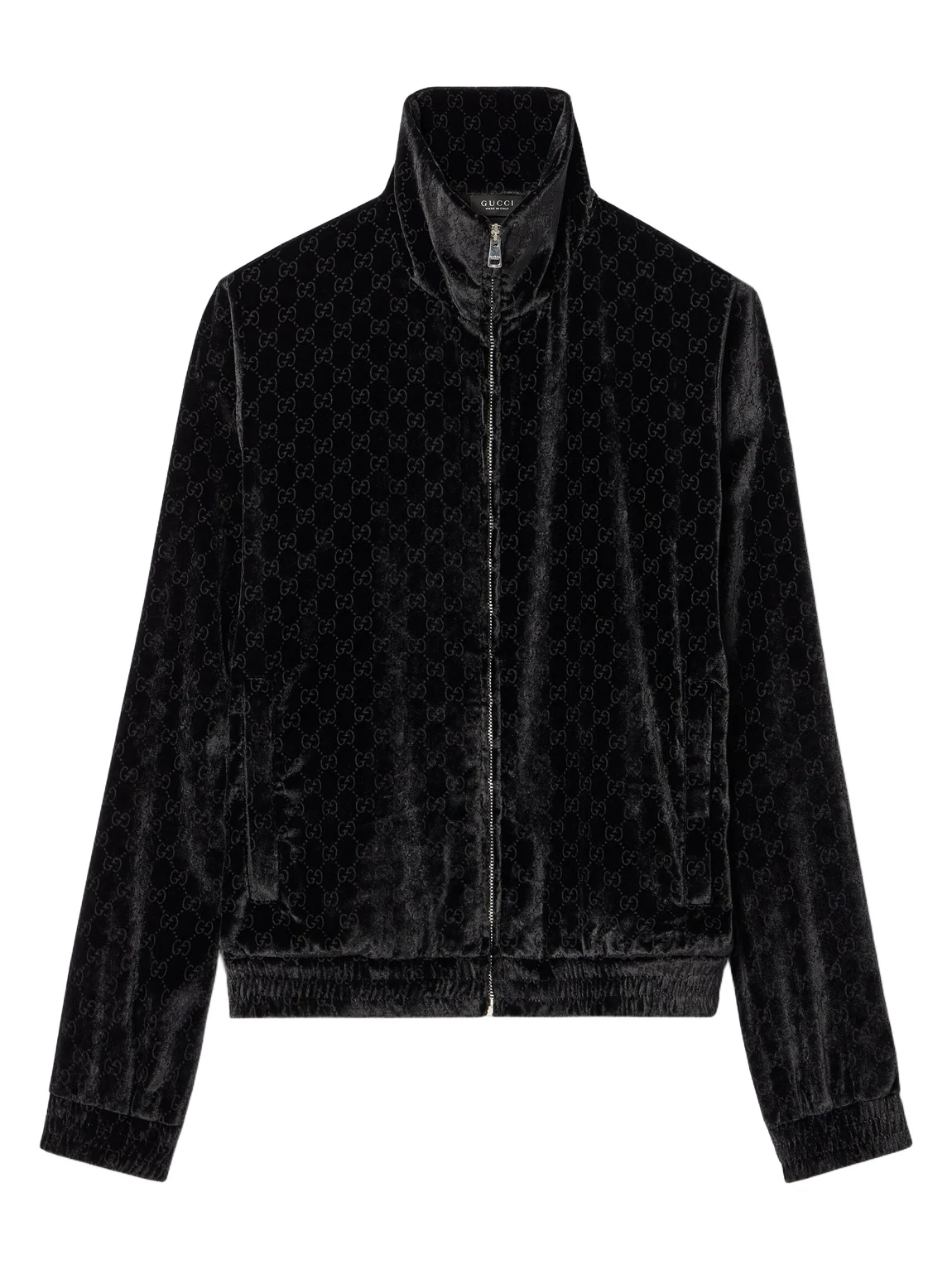 Gucci GG Stretch Velvet Devoré Zipped Jacket
