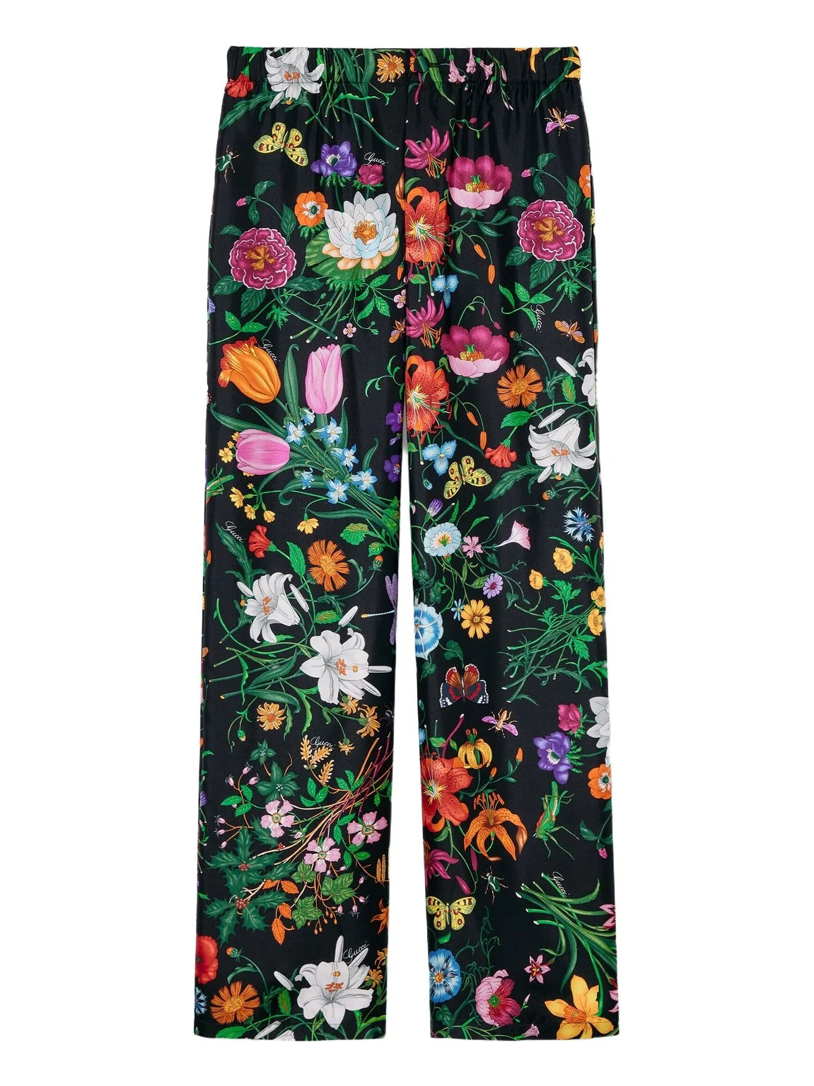 Printed Silk Twill Pants Printed Silk Twill Pants