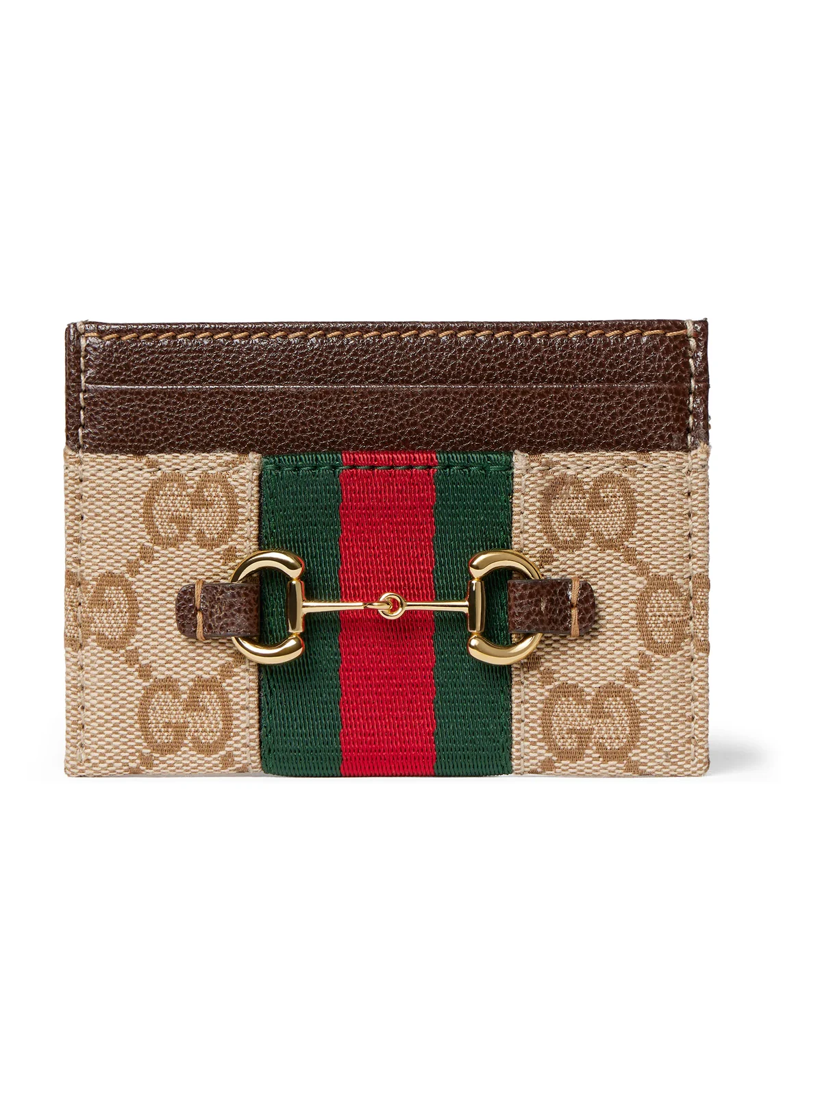 Gucci Horsebit Web Card Case