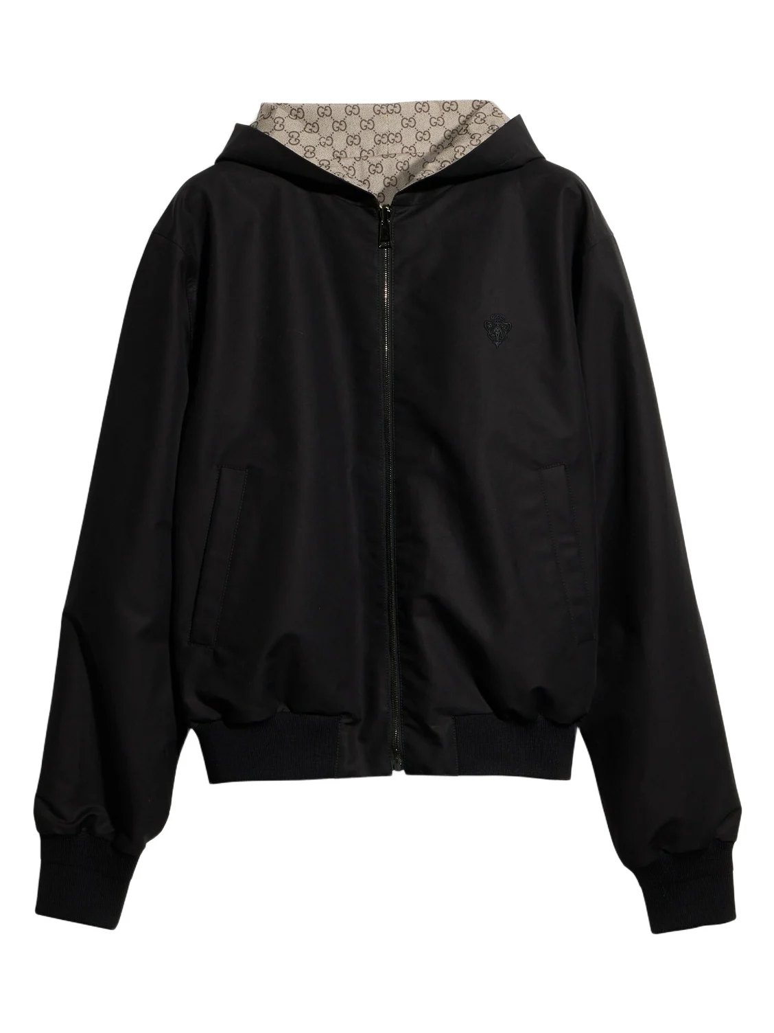 Gucci Reversible Cotton Canvas Zip Jacket