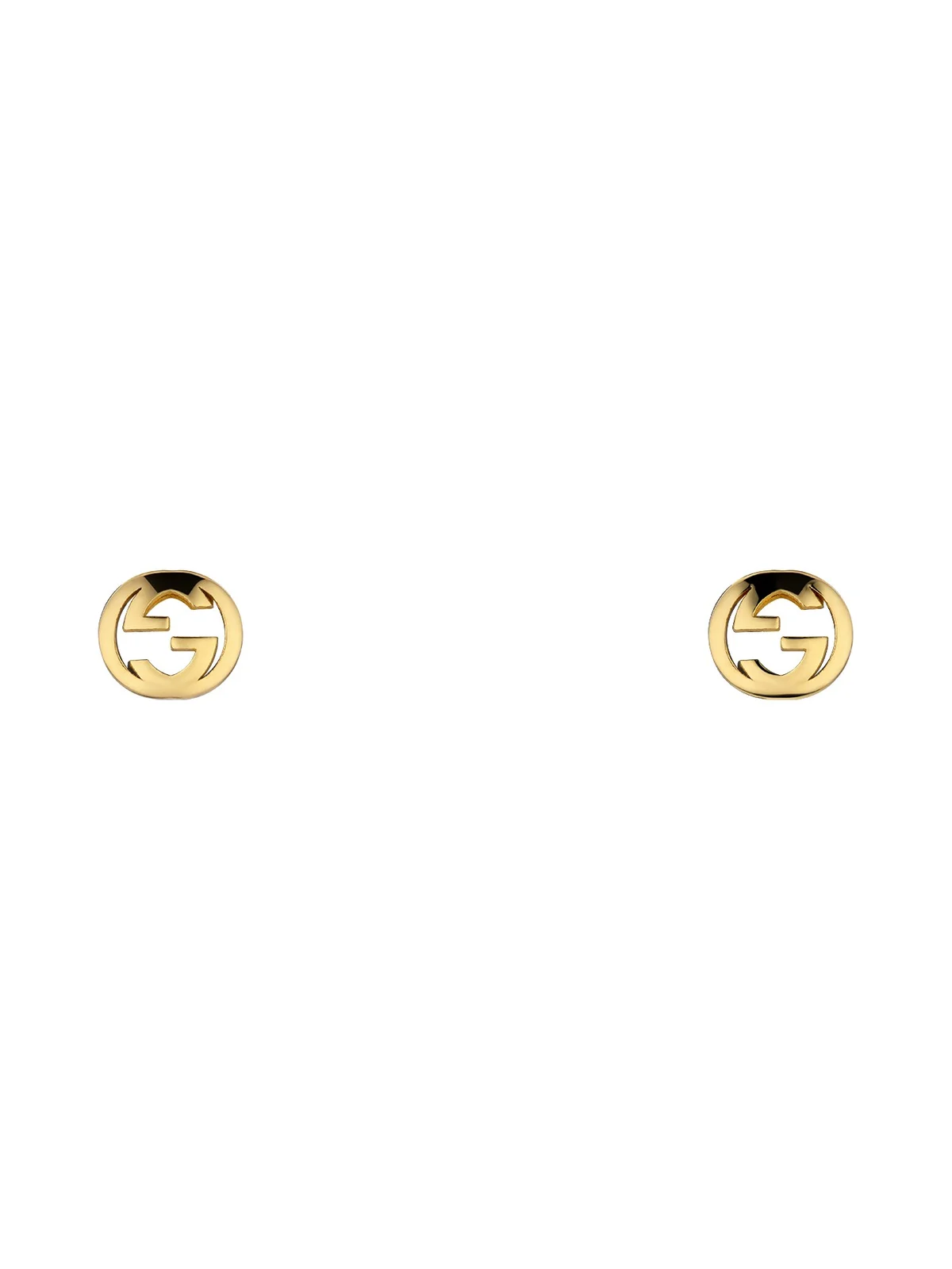 Gucci Interlocking 18k Stud Earrings