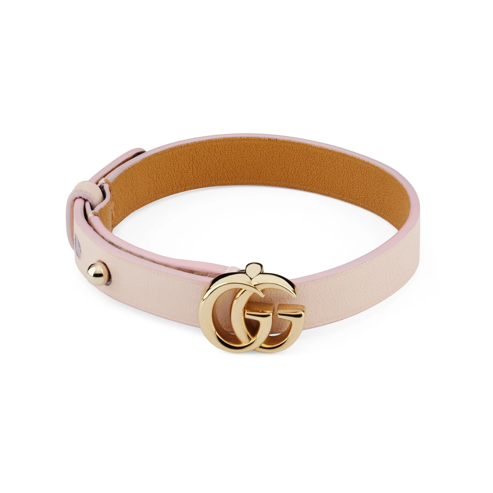Gucci Leather Bracelet With Double G