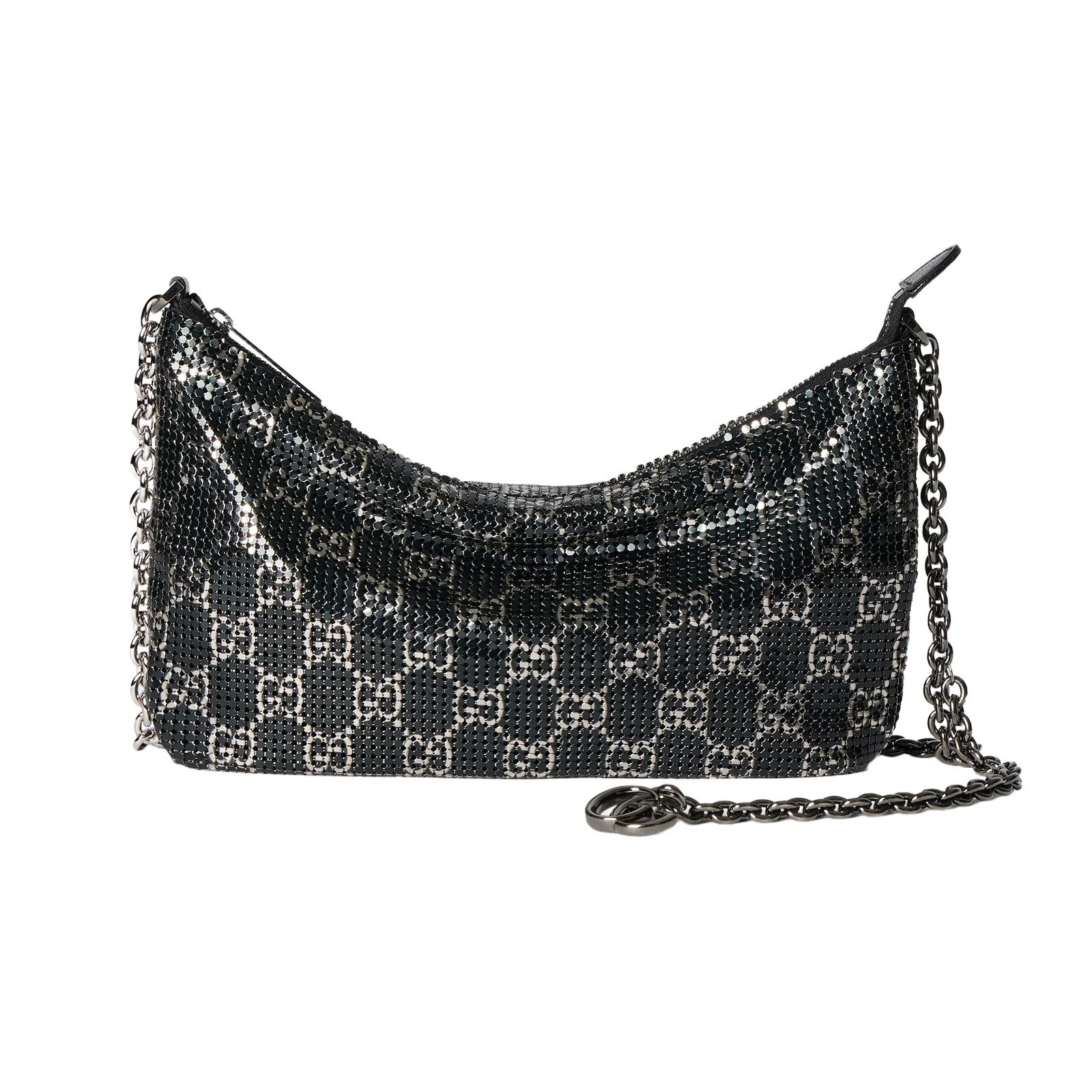 Gucci Metallic Evening Bag With Charm