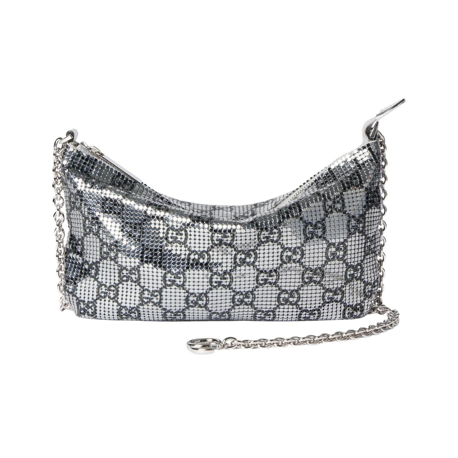 Gucci Metallic Evening Bag With Charm