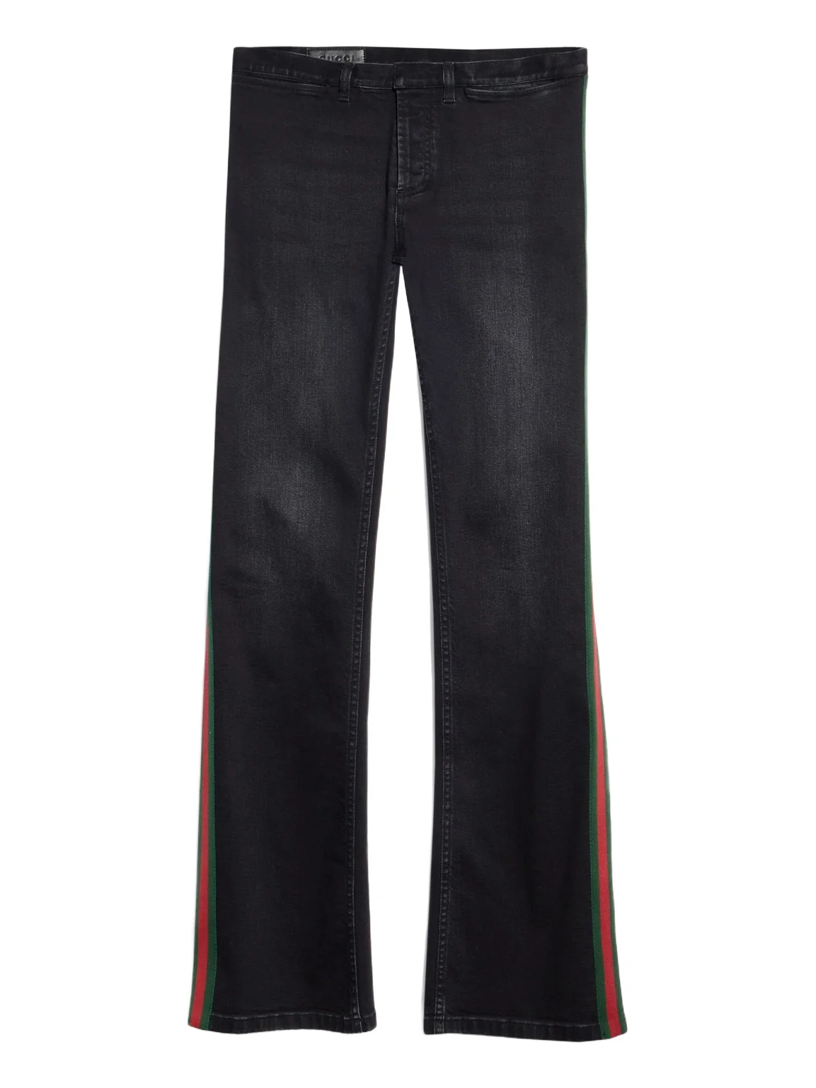 Cotton Denim Pants With Web