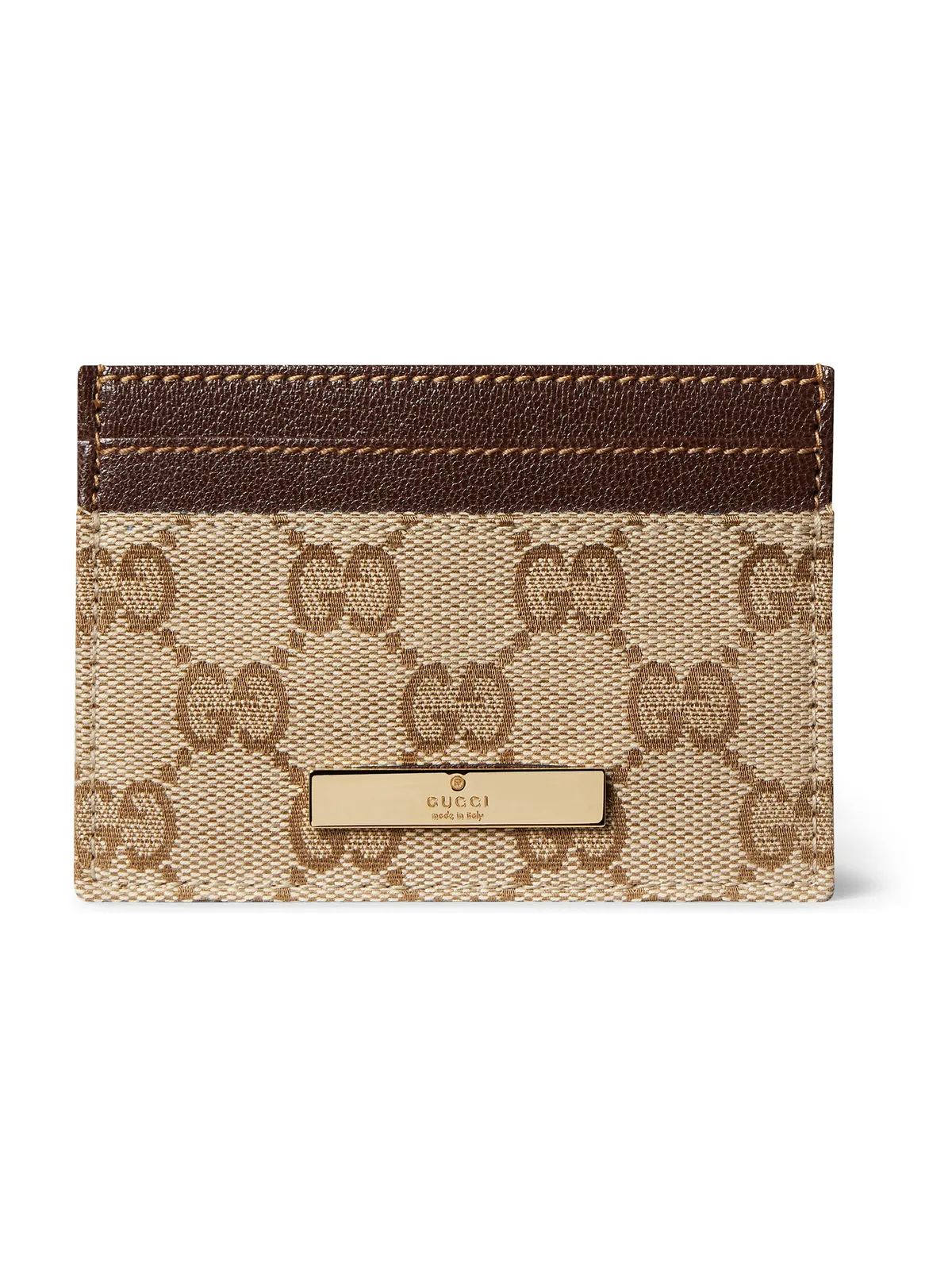 Gucci Card Case With Gucci Plaque