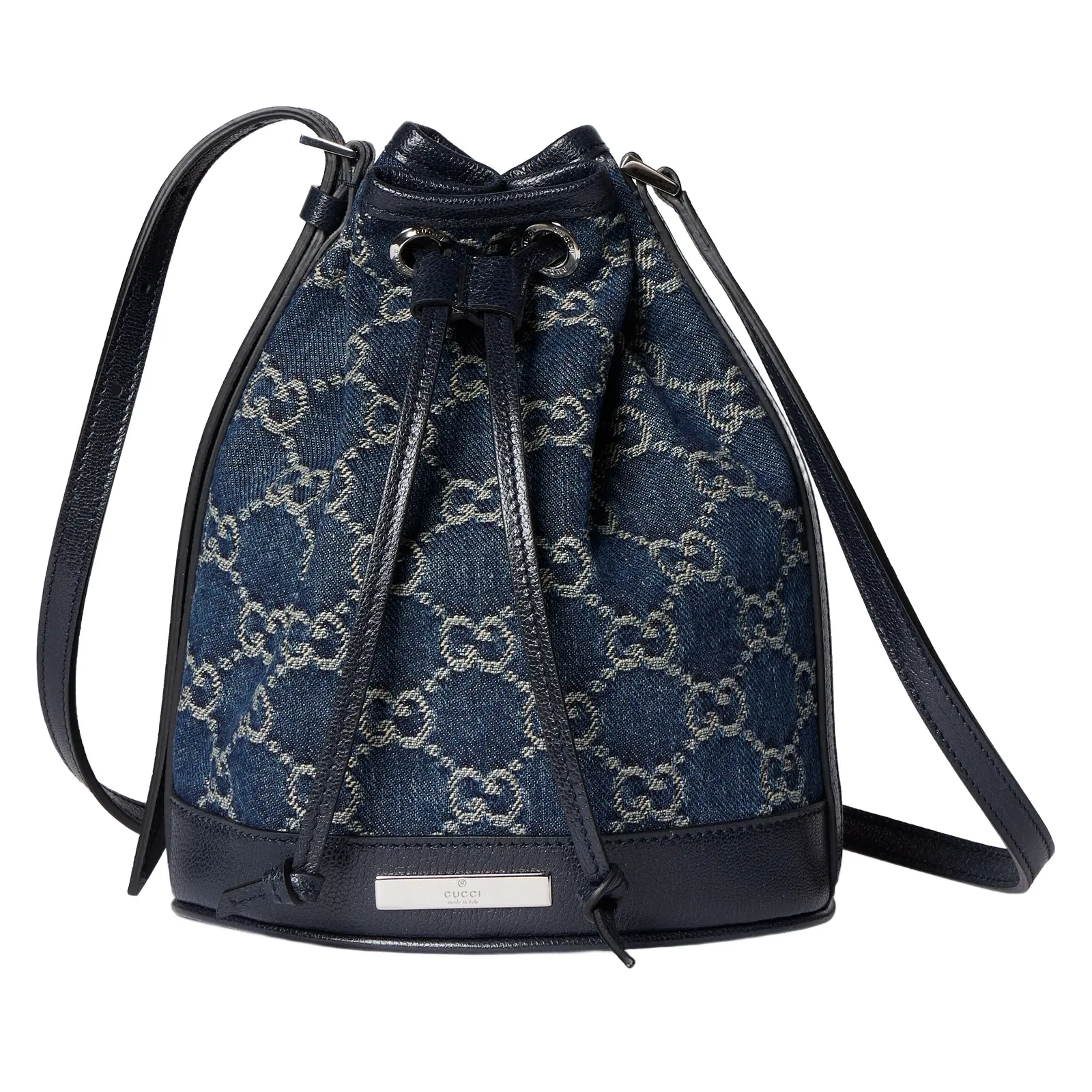 Gucci Mini Bucket Bag With Gucci Plaque