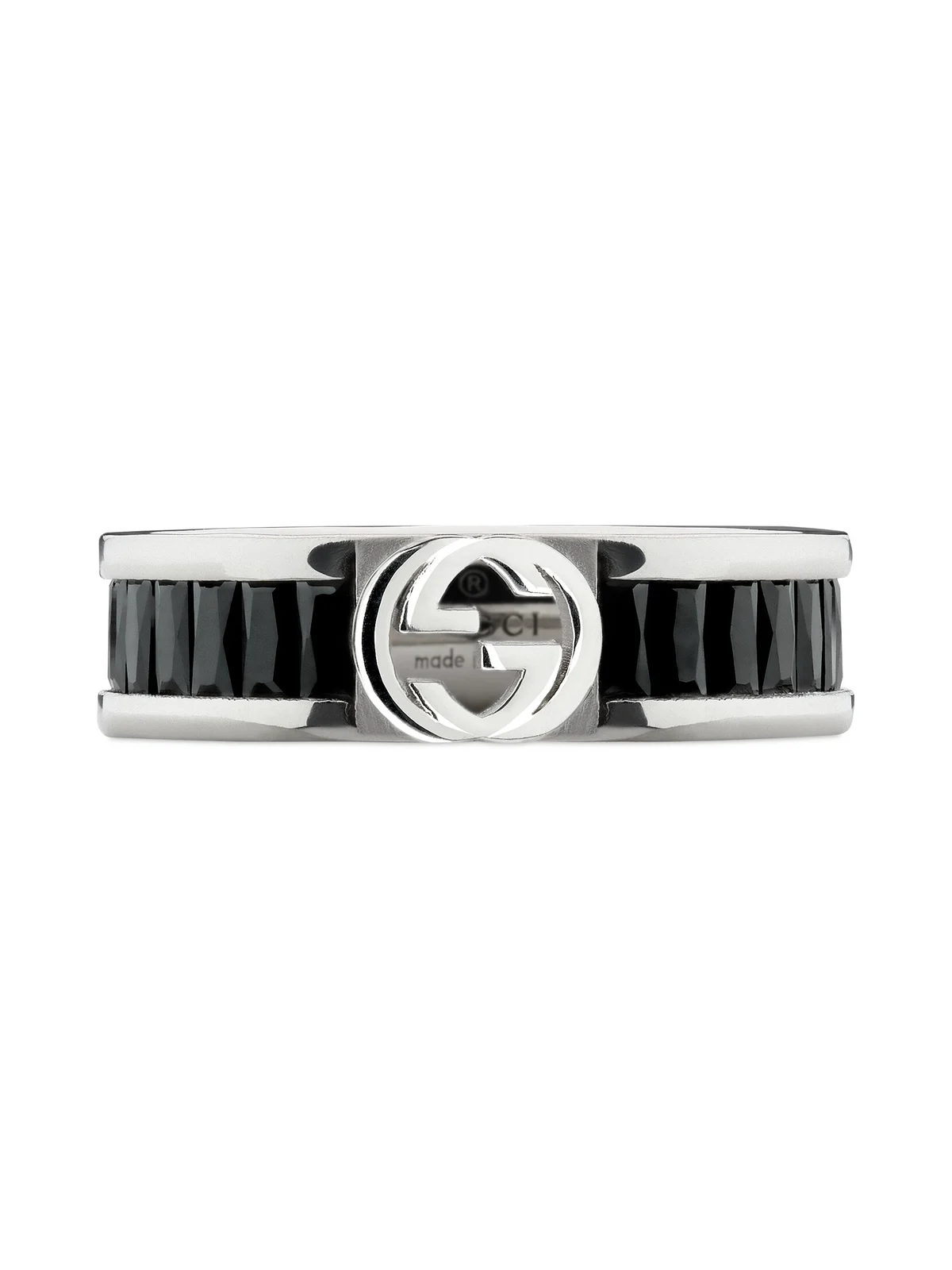Gucci Interlocking Crystal Ring
