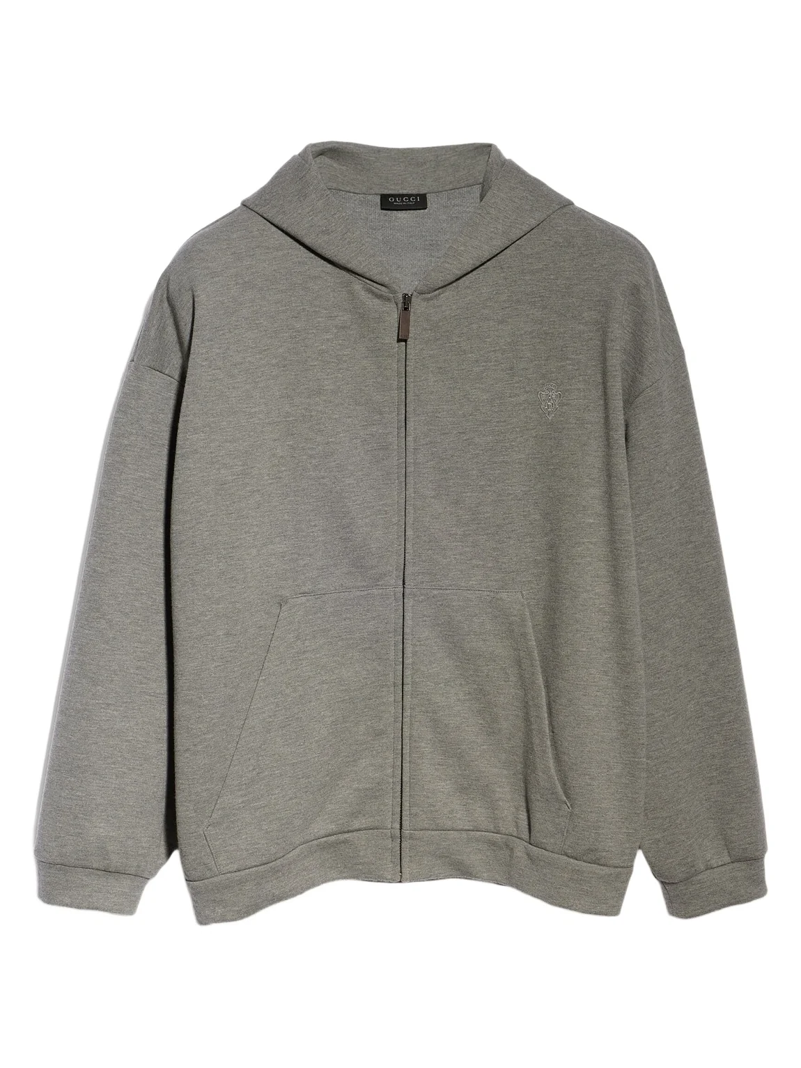 Gucci Cotton Cashmere Jersey Zip Jacket