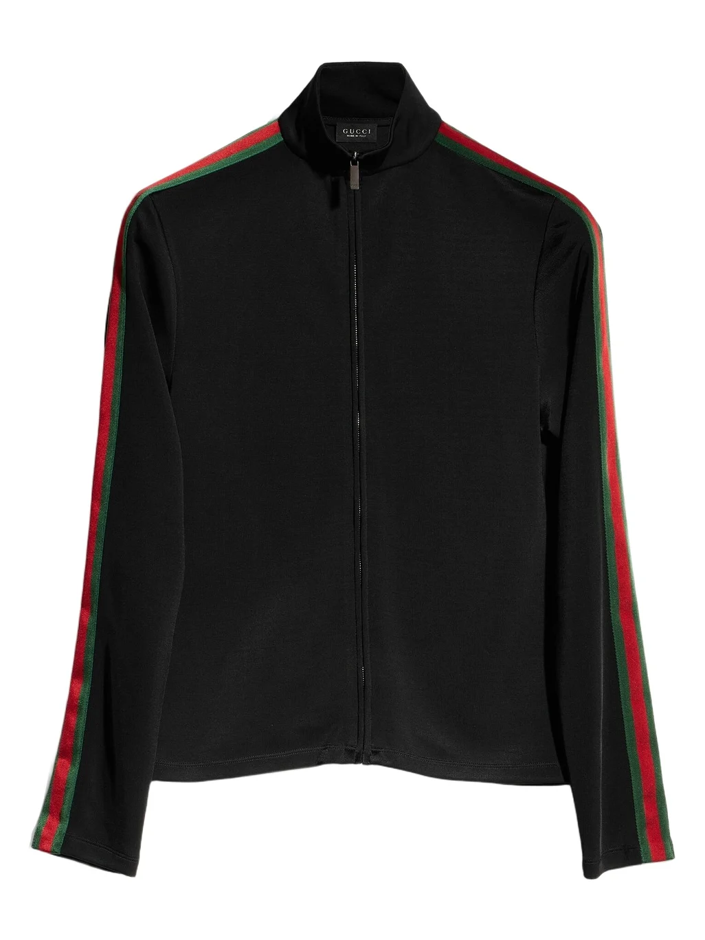 Gucci Viscose Jersey Zip Jacket With Web