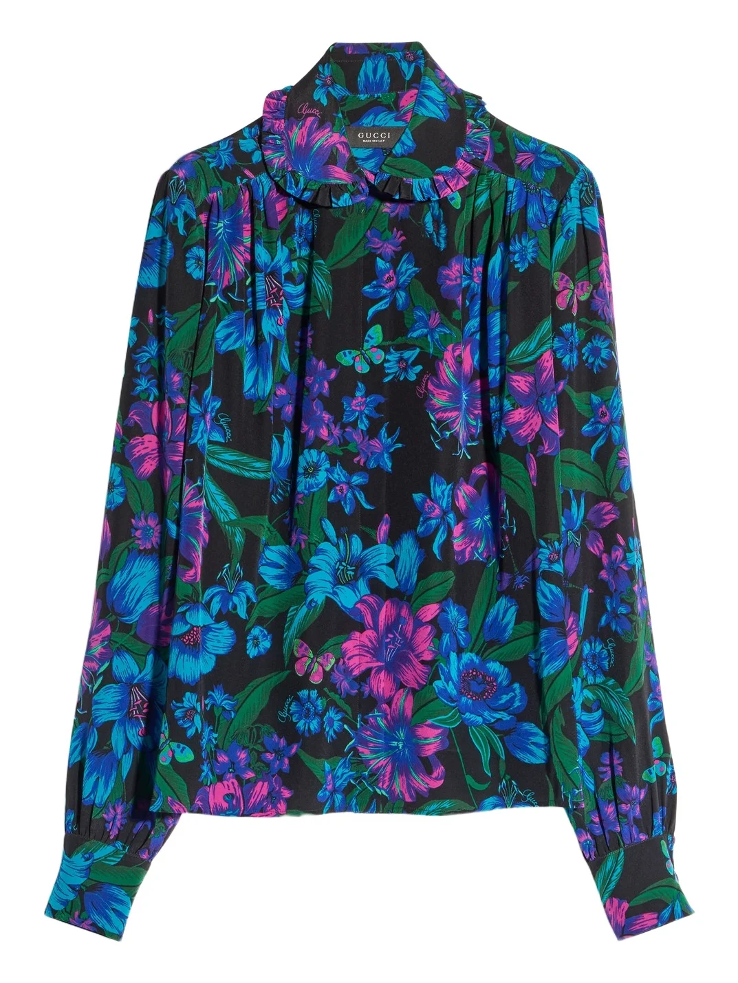 Gucci Printed Silk Crêpe De Chine Shirt