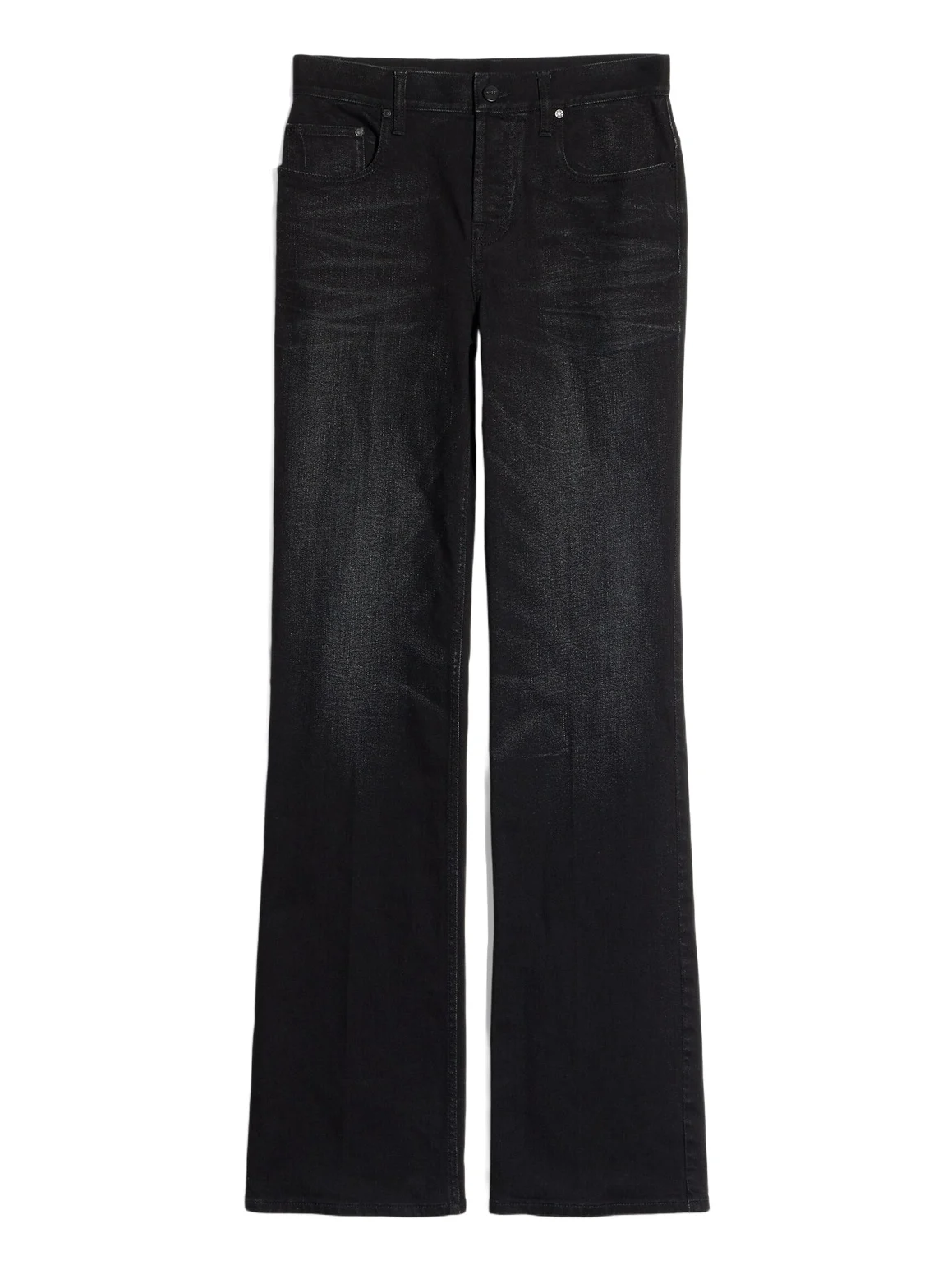 Flared Stretch Cotton Denim Pants Flared Stretch Cotton Denim Pants