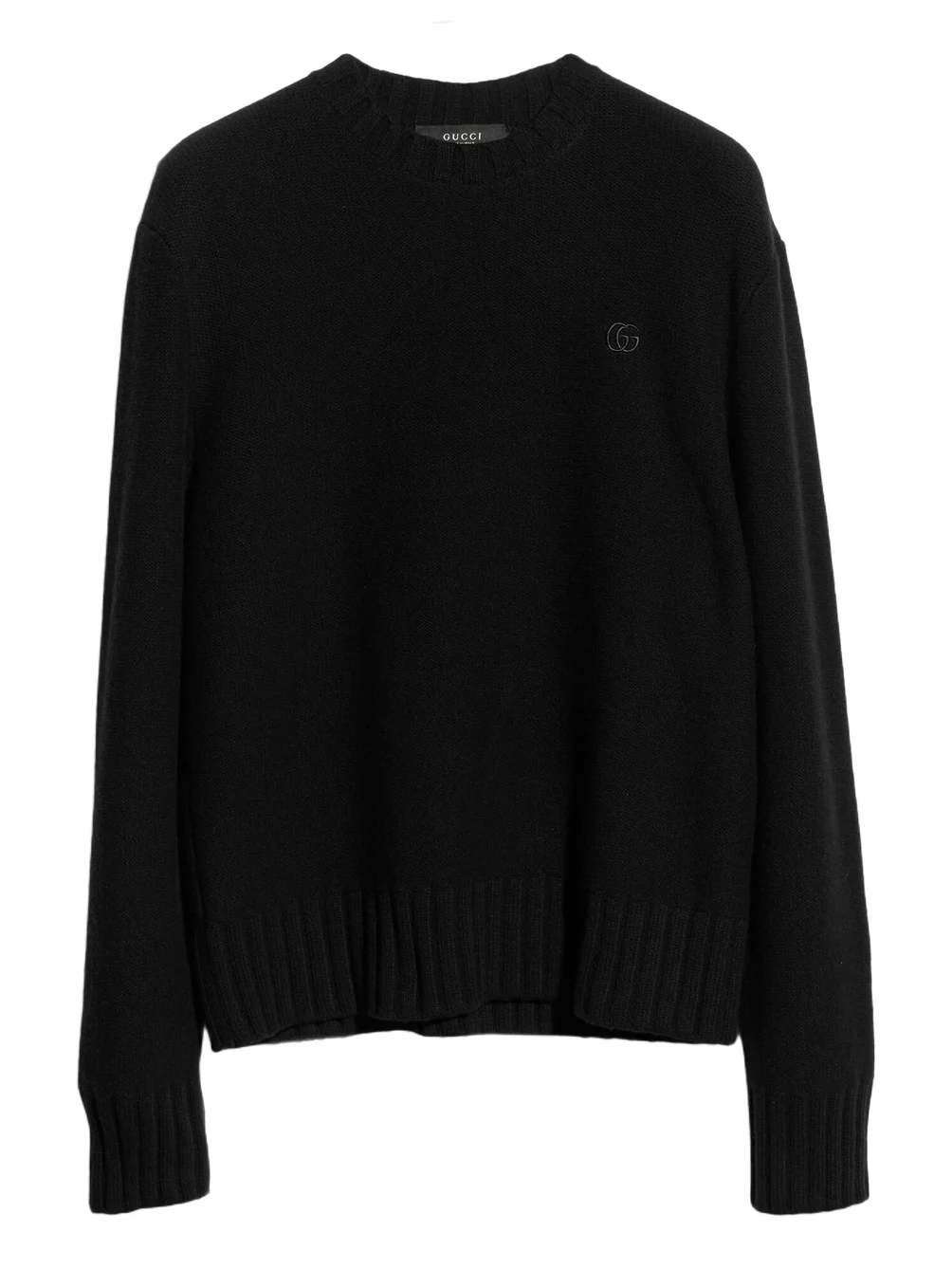 Knit Wool Cashmere Sweater With Embroidery