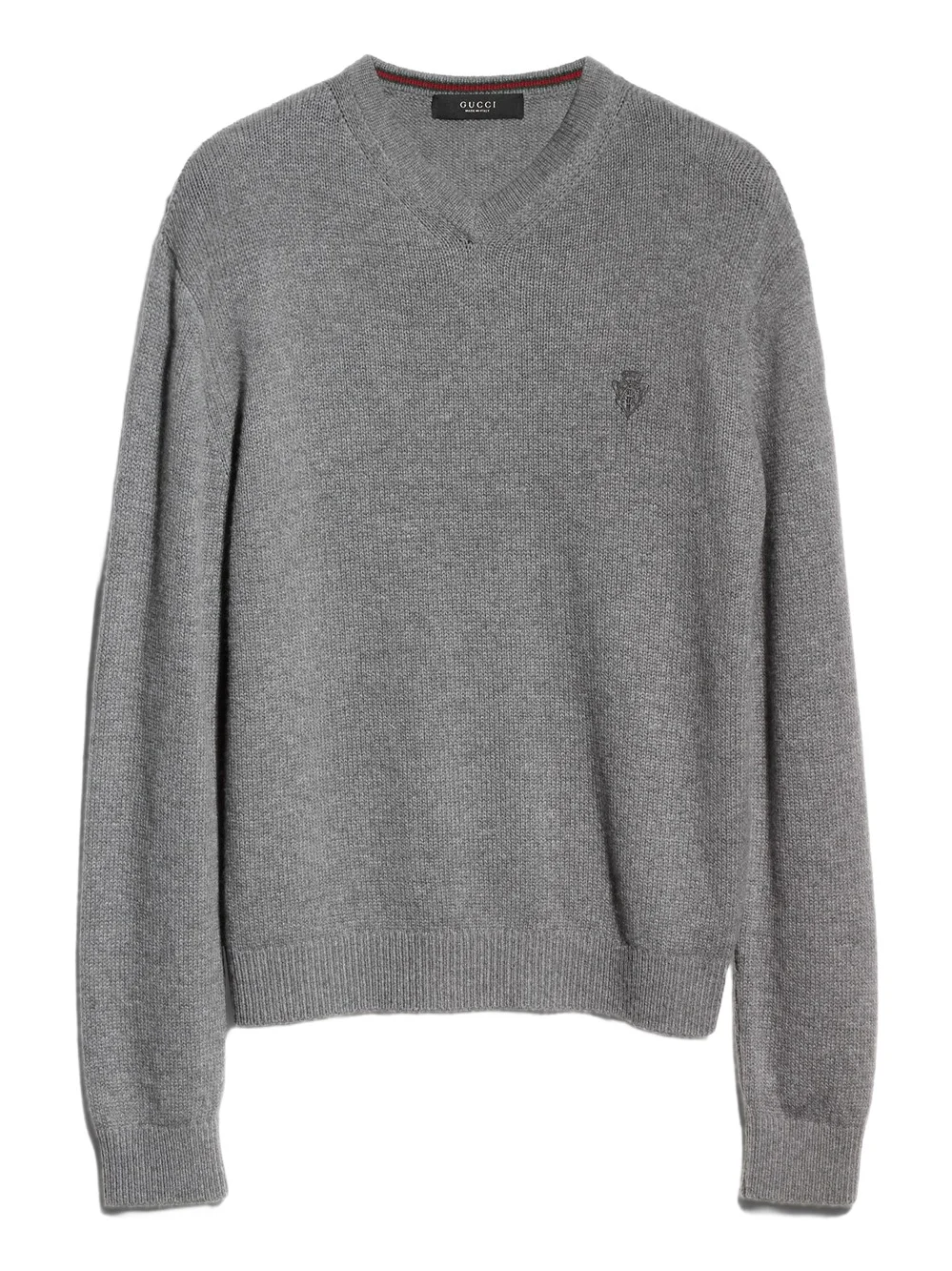 Knit Cashmere Sweater With Embroidery Knit Cashmere Sweater With Embroidery