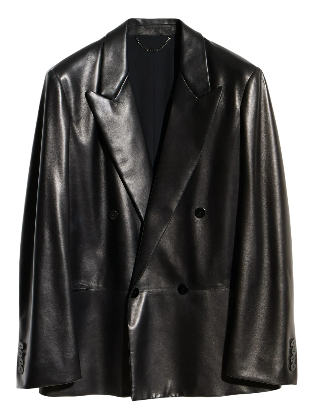 Soft Nappa Double-breasted Jacket