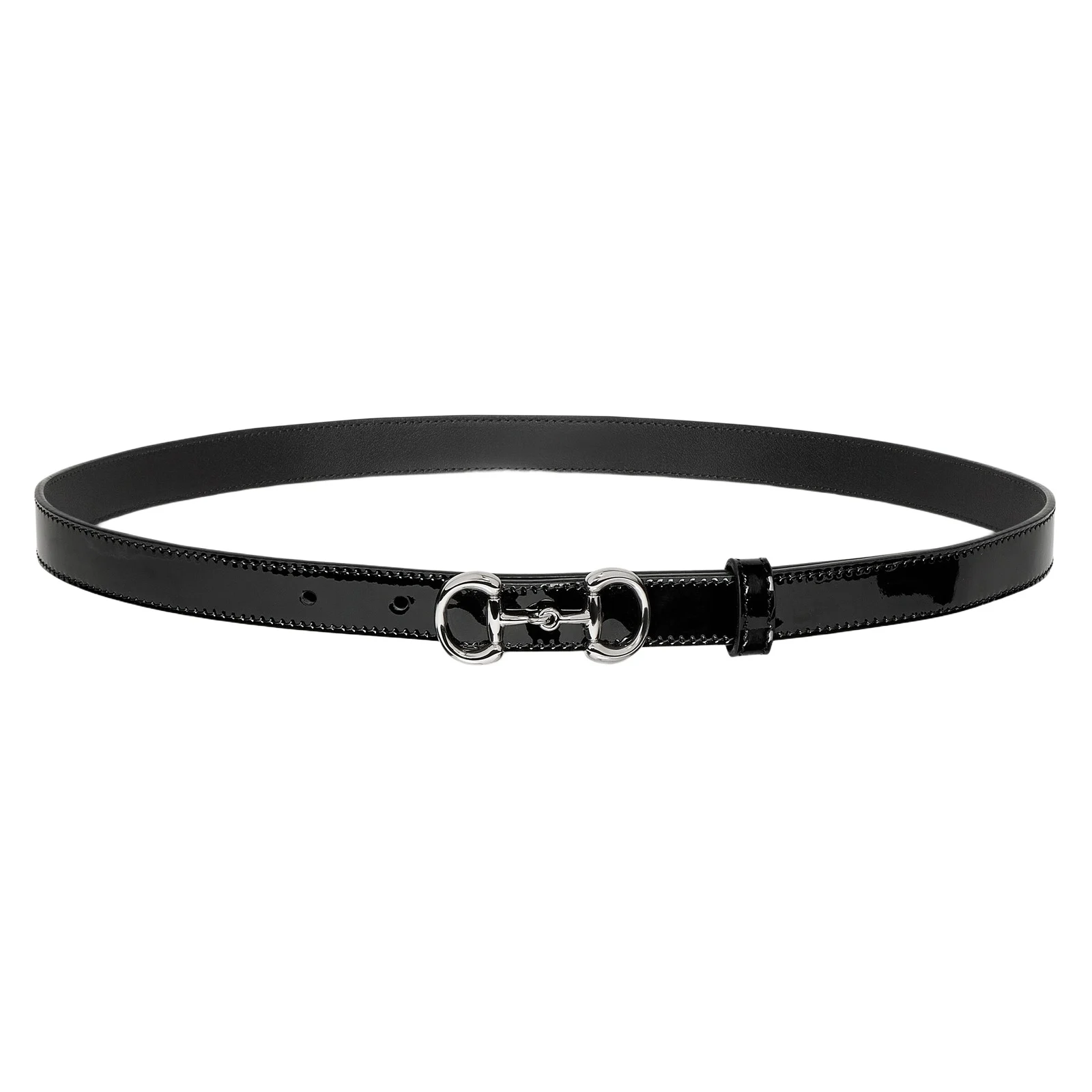 Gucci Thin Belt With Horsebit Buckle