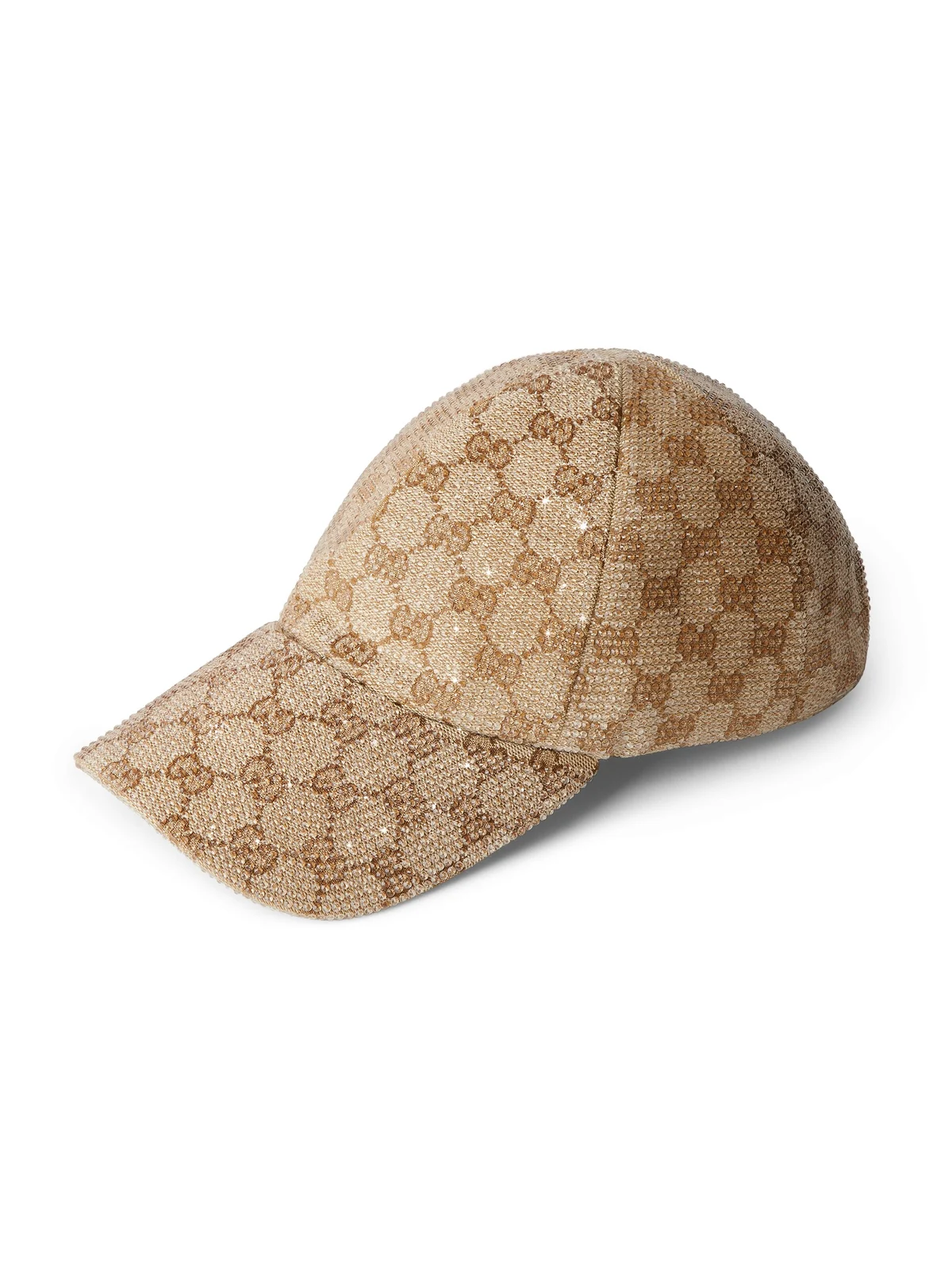 GG Canvas Baseball Hat With Crystals