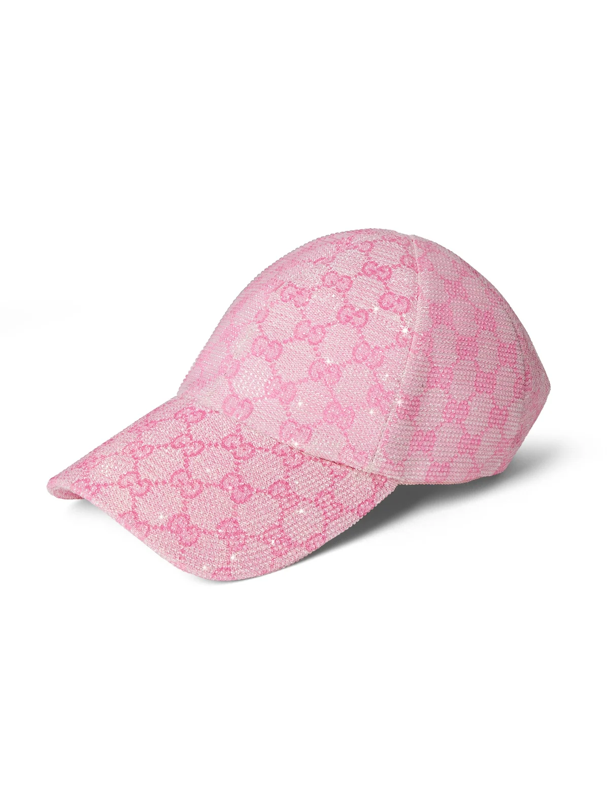 GG Canvas Baseball Hat With Crystals