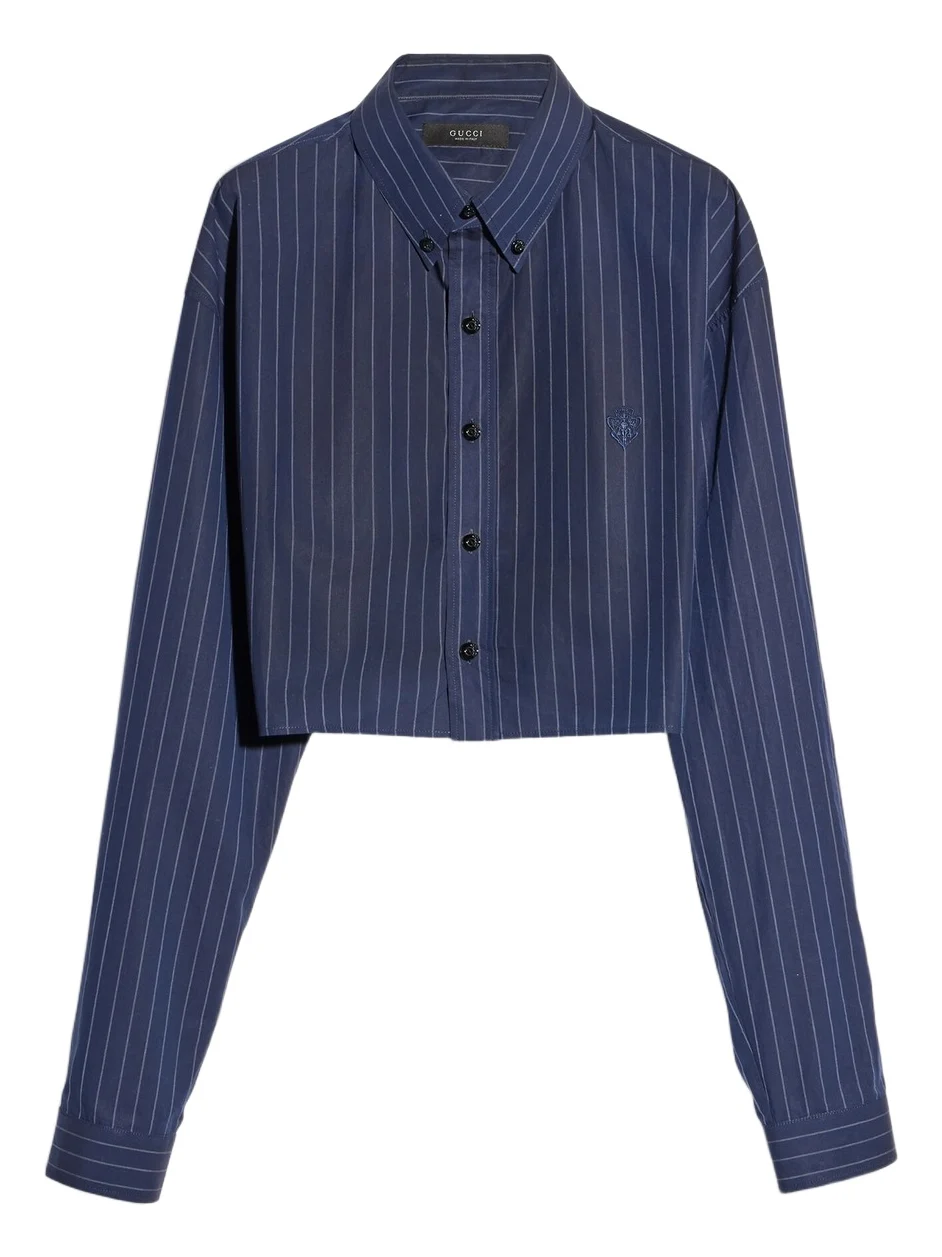 Pinstripe Cotton Poplin Shirt Pinstripe Cotton Poplin Shirt