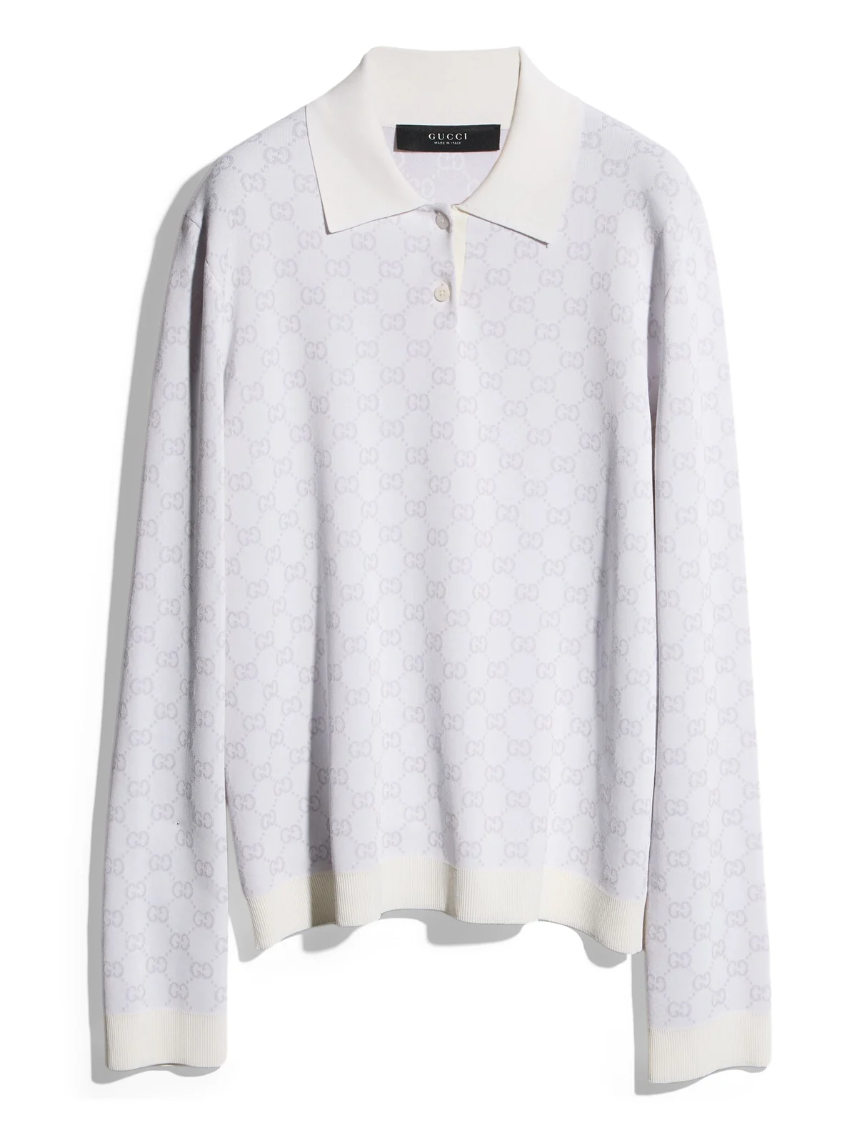 Fine Knit Viscose GG Jacquard Sweater