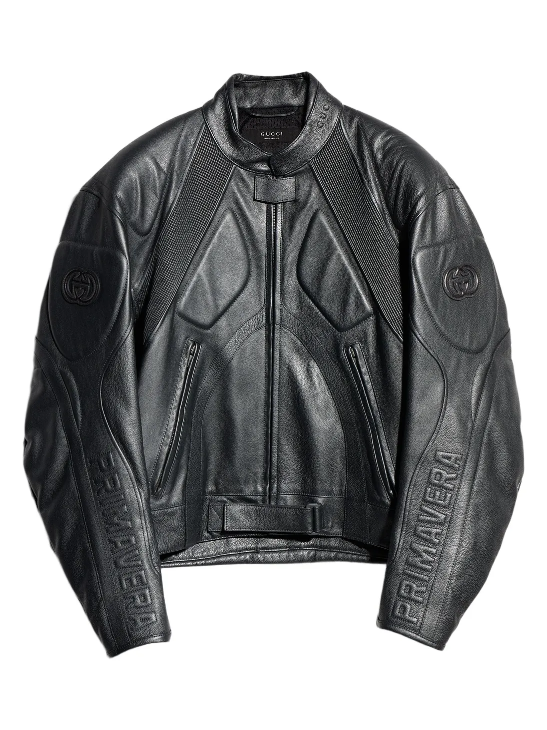 Grainy Laminated Bull Leather Jacket Grainy Laminated Bull Leather Jacket