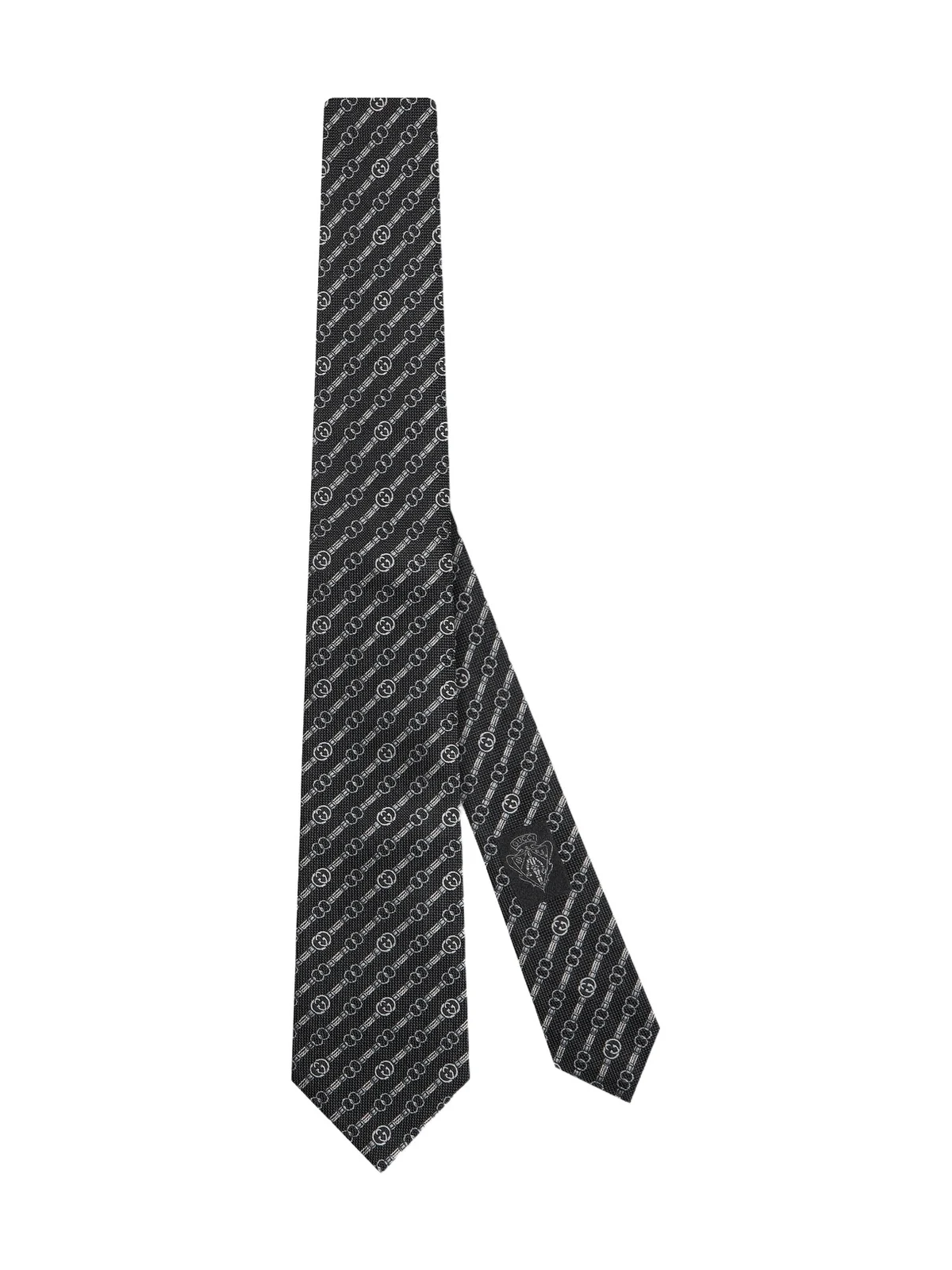 Gucci Interlocking G Belt Silk Jacquard Tie
