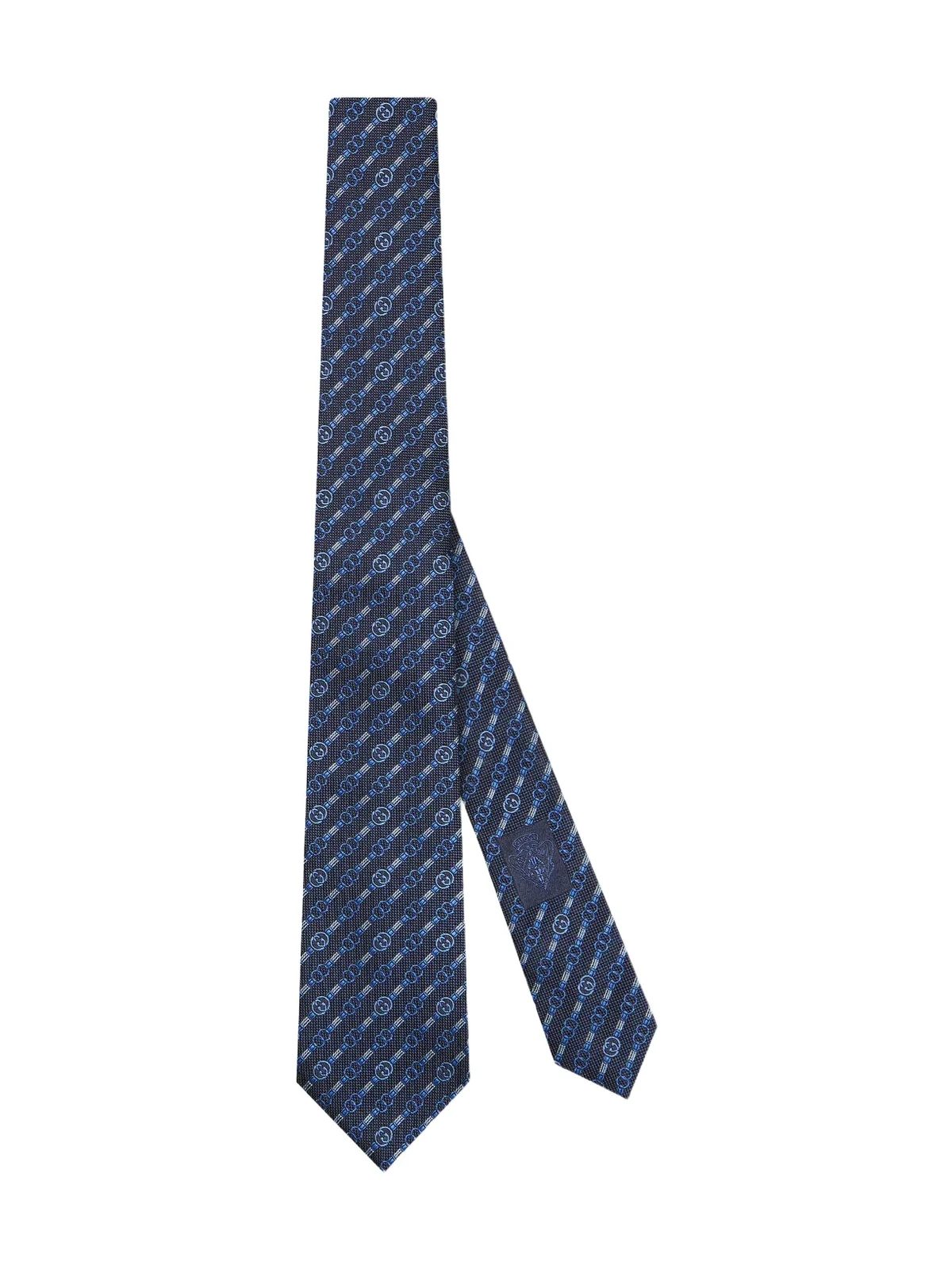 Gucci Interlocking G Belt Silk Jacquard Tie