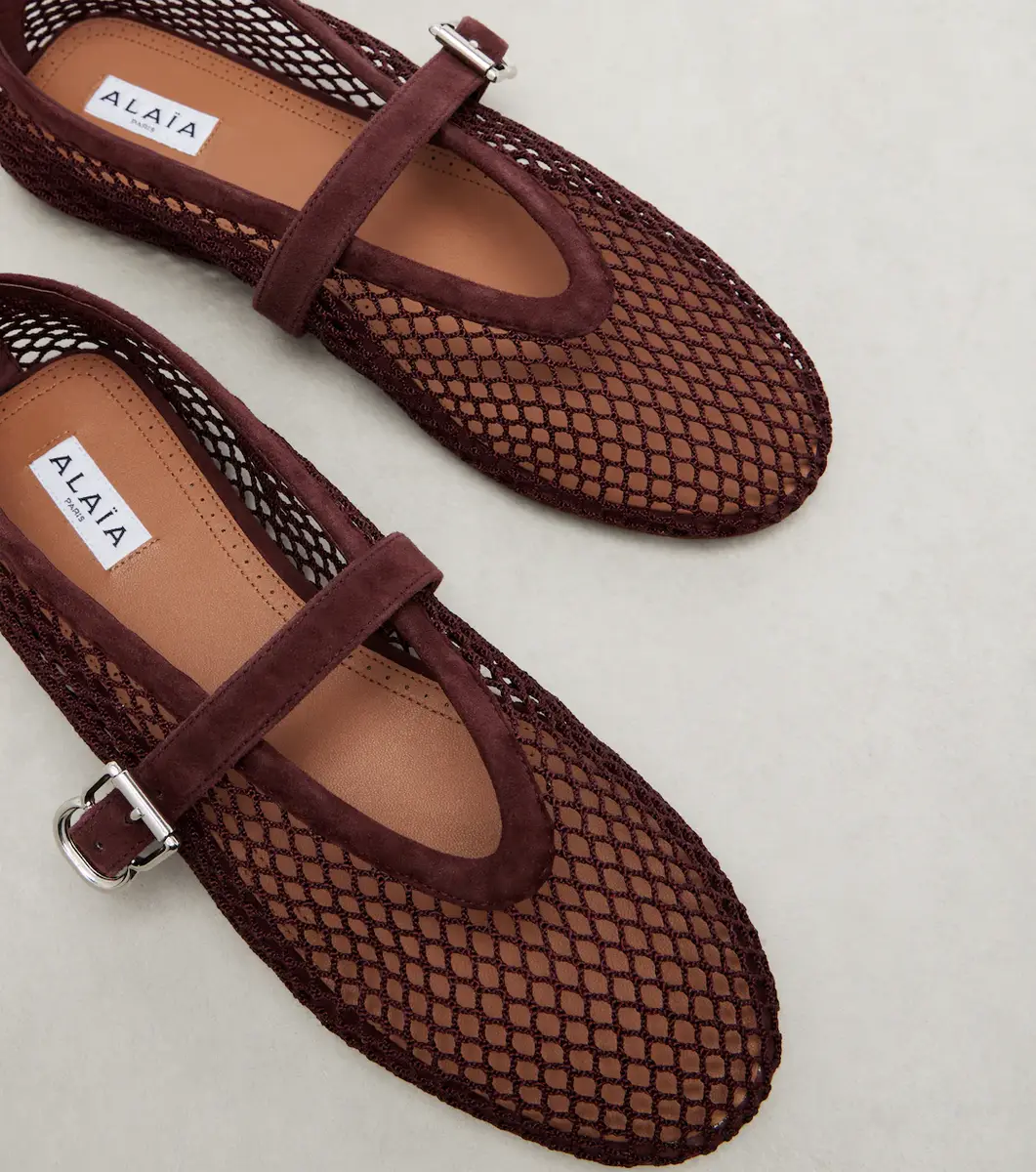 Alaïa Ballerine fishnet Mary Jane flats | Thumbnail 4 Alaïa Ballerine fishnet Mary Jane flats | Thumbnail 4