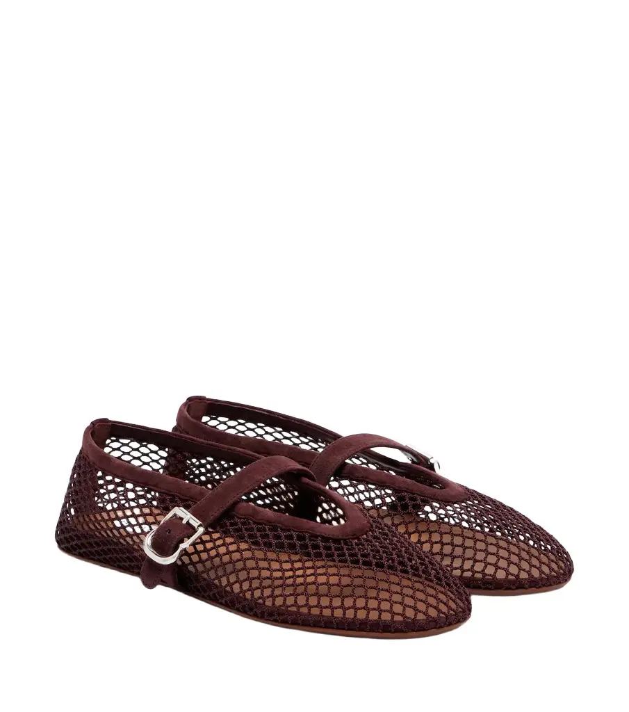 Ballerine fishnet Mary Jane flats Ballerine fishnet Mary Jane flats