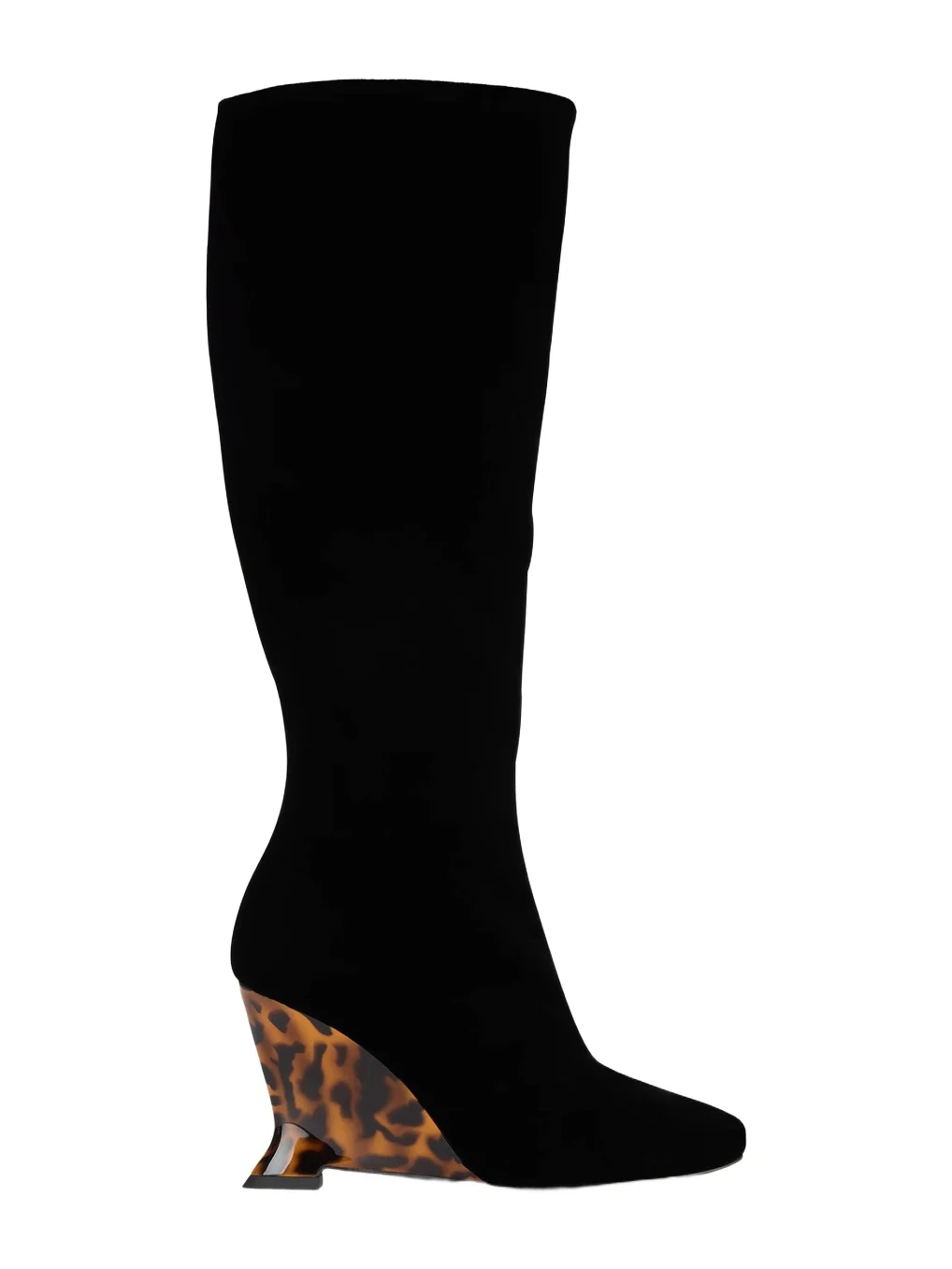 Balmain Wedge boots in velvet