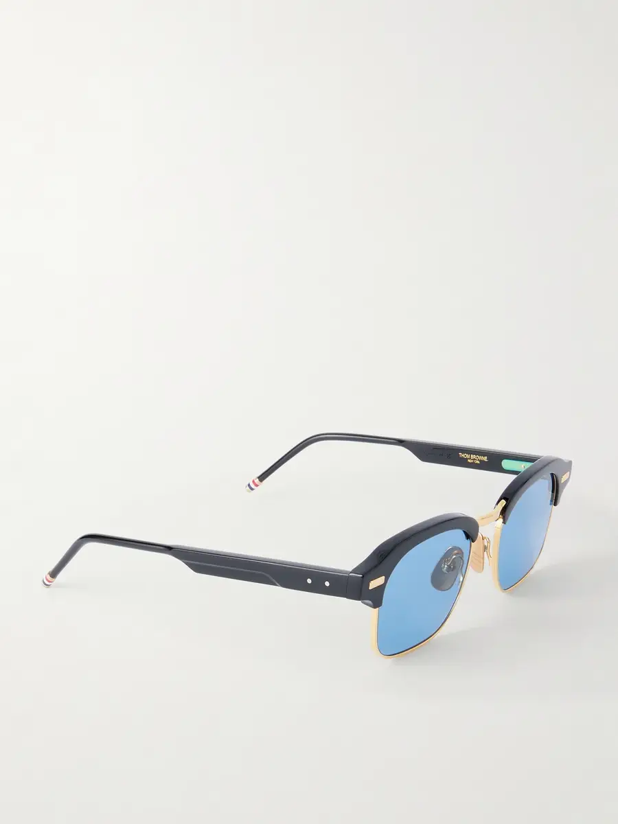 Thom Browne D-Frame Acetate and Gold-Plated Titanium Sunglasses - Men | Thumbnail 4