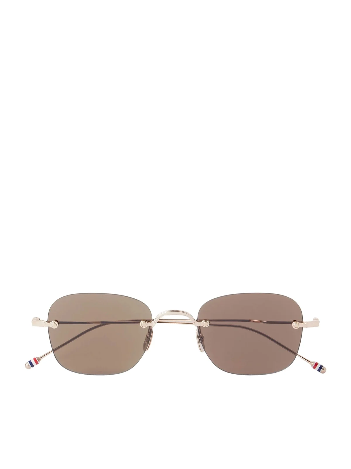Thom Browne Square-Frame Gold-Plated Titanium Sunglasses - Men