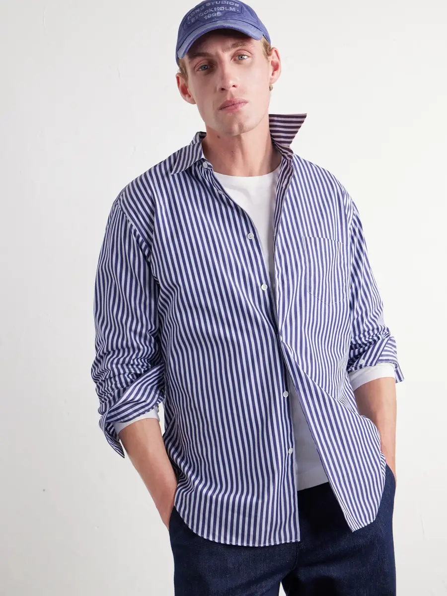 Acne Studios Logo-Printed Distressed Cotton-Twill Baseball Cap - Men | Thumbnail 3