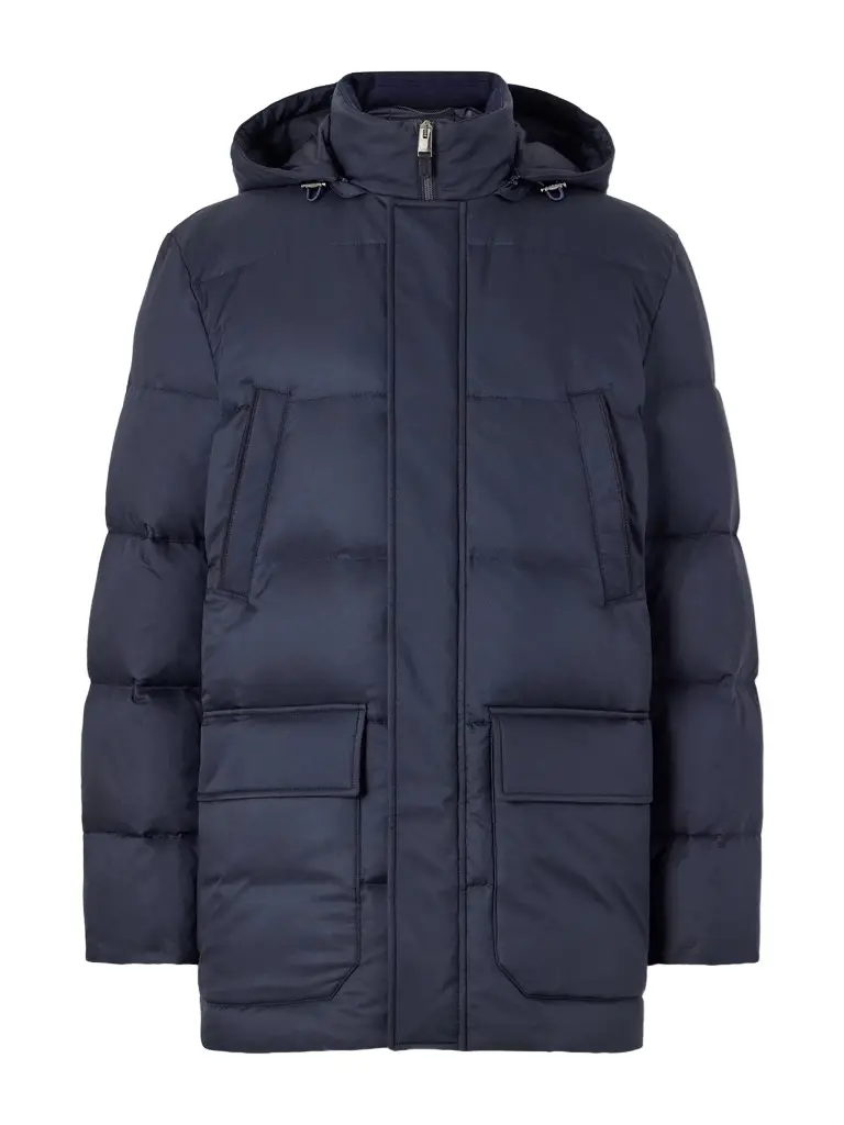 Hooded Down Jacket - Men Hooded Down Jacket - Men