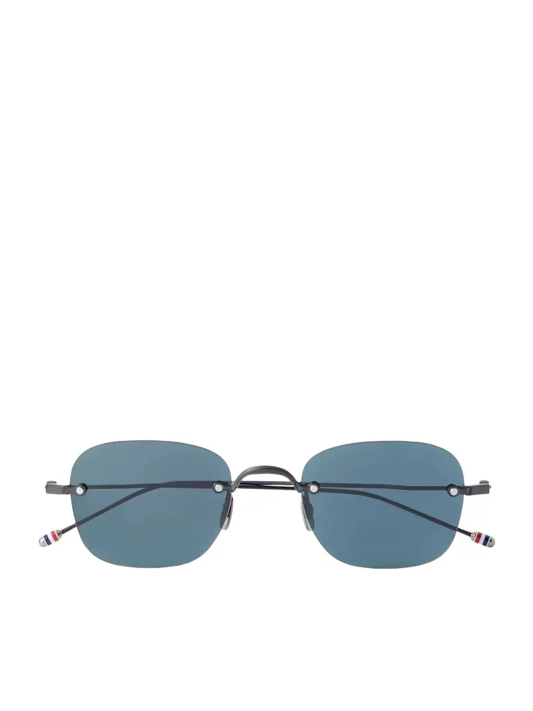 Square-Frame Titanium Sunglasses - Men