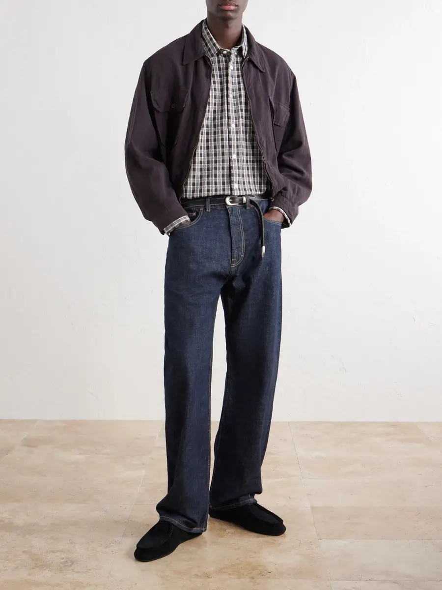 NN07 Deon 50007 Checked Mouliné Woven Organic Cotton Shirt - Men | Thumbnail 2