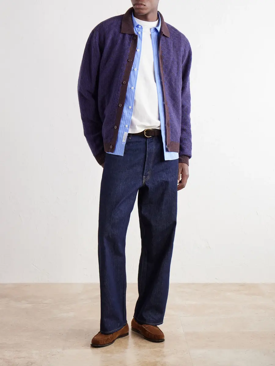 NN07 Thor 60004 Checked Wool-Blend Cardigan - Men | Thumbnail 2 NN07 Thor 60004 Checked Wool-Blend Cardigan - Men | Thumbnail 2